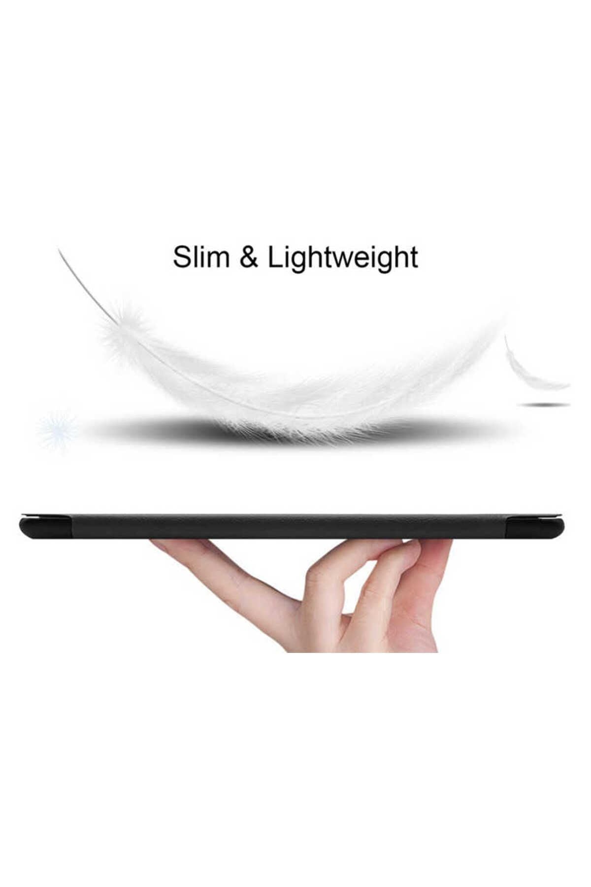 Galaxy Tab A 8.0 (2019) T290  Uyumlu Zore Smart Cover Standlı 1-1 Kılıf-Mavi