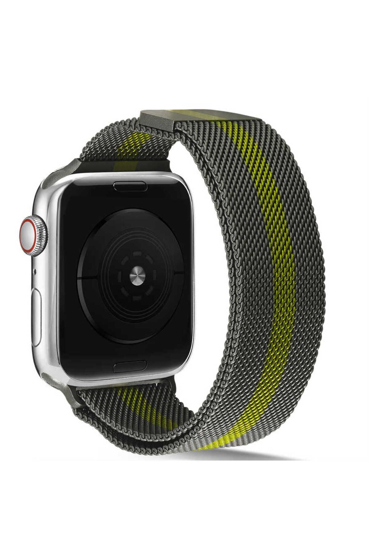 Watch Ultra 49mm Kordon Uyumlu KRD-40 Metal Strap Kayış CLO- NO4