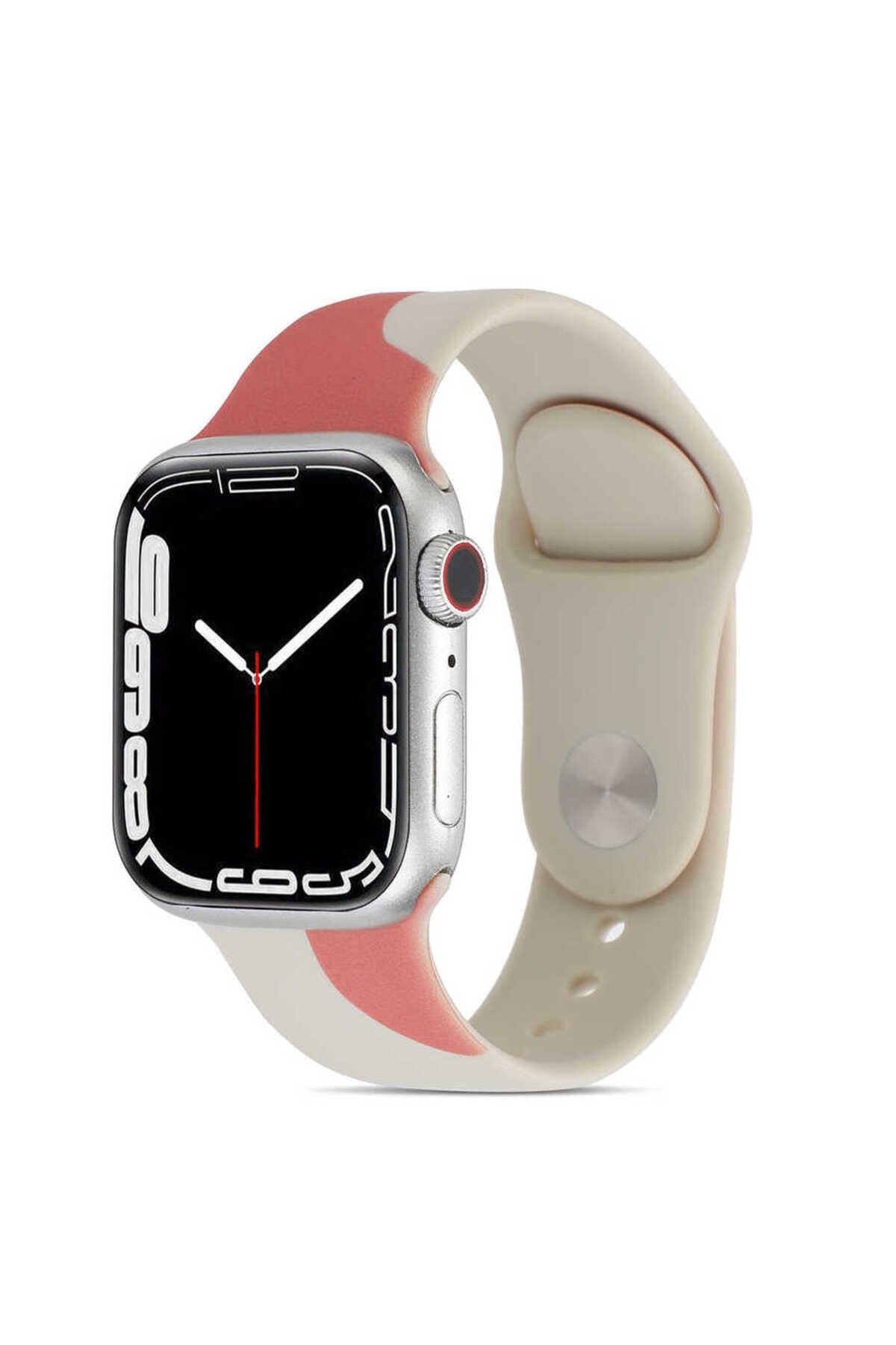 Watch Ultra 49mm Kordon KRD-62 Uyumlu Strap Kayış CLO- Rouge Powder