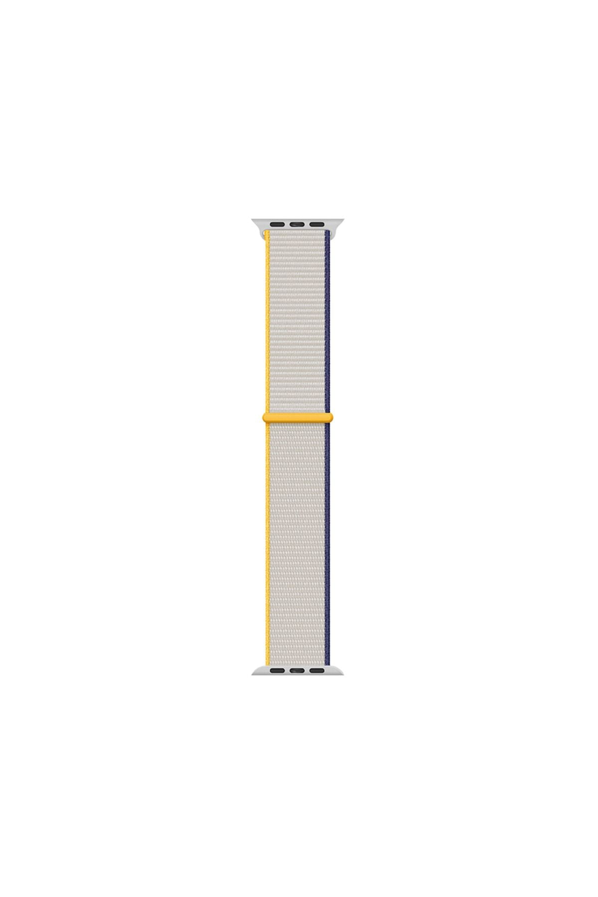 Watch uyumlu 40mm Kordon Band-03 Serisi Hasır Strap Kayış-Sea Salt