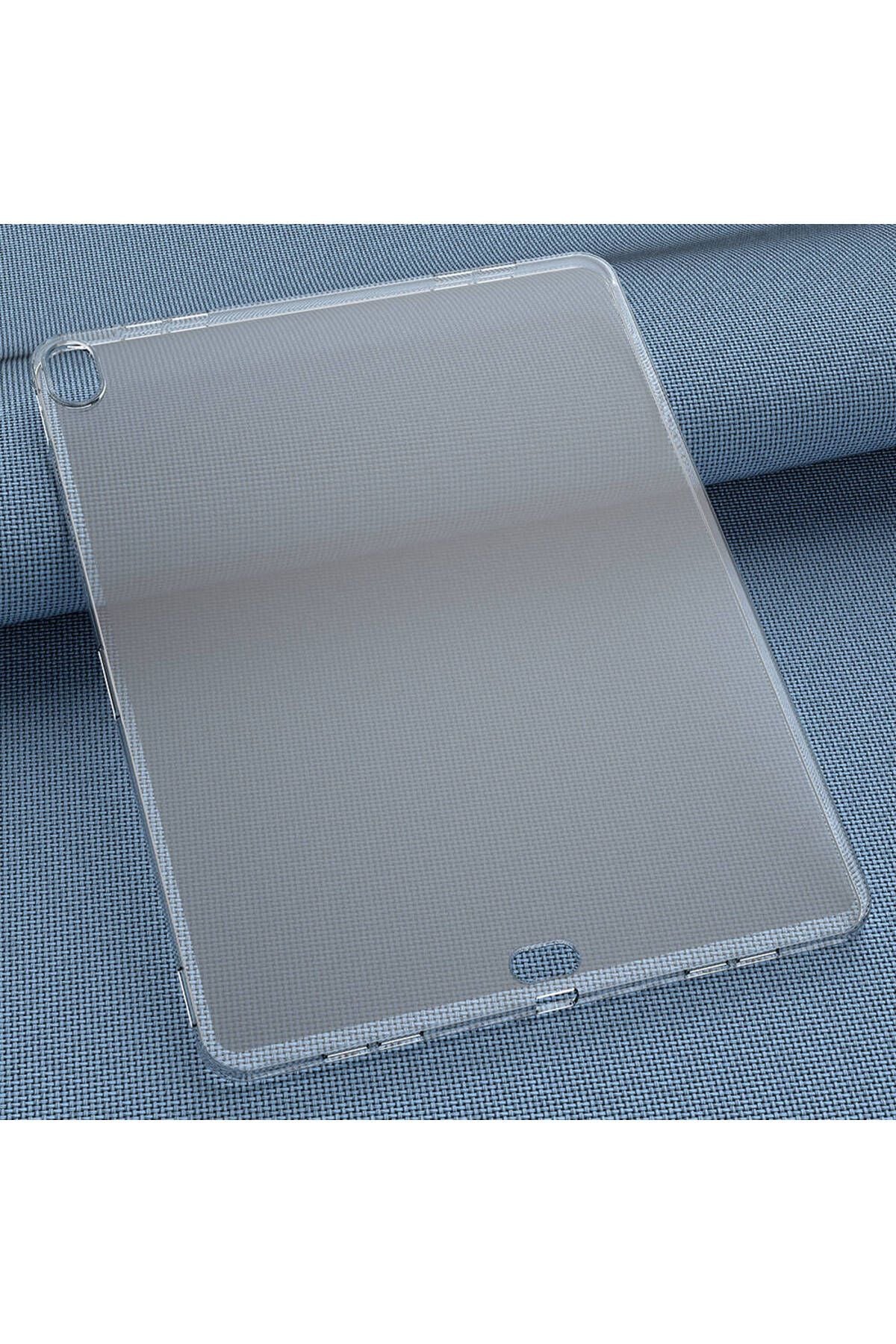 iPad Air 13 2024 Kılıf Zore Tablet Süper Silikon Kapak - Şeffaf