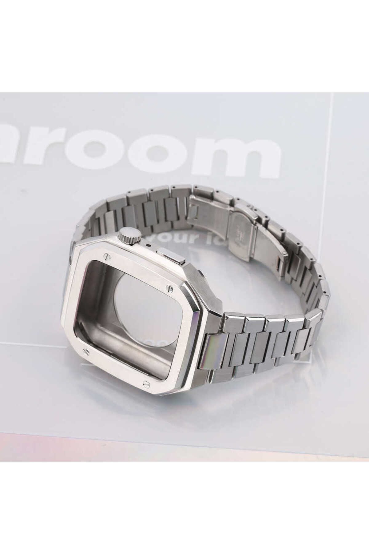 Watch 7 45mm Uyumlu KRD-64 Metal Zore Kordon-Siyah
