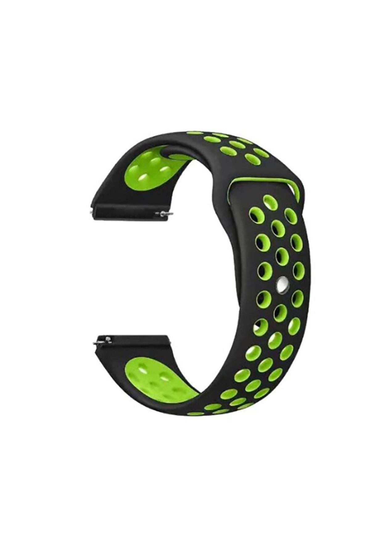 Galaxy Watch 46mm (22mm) KRD-02 Uyumlu Zore Kordon-Kırmızı-Siyah