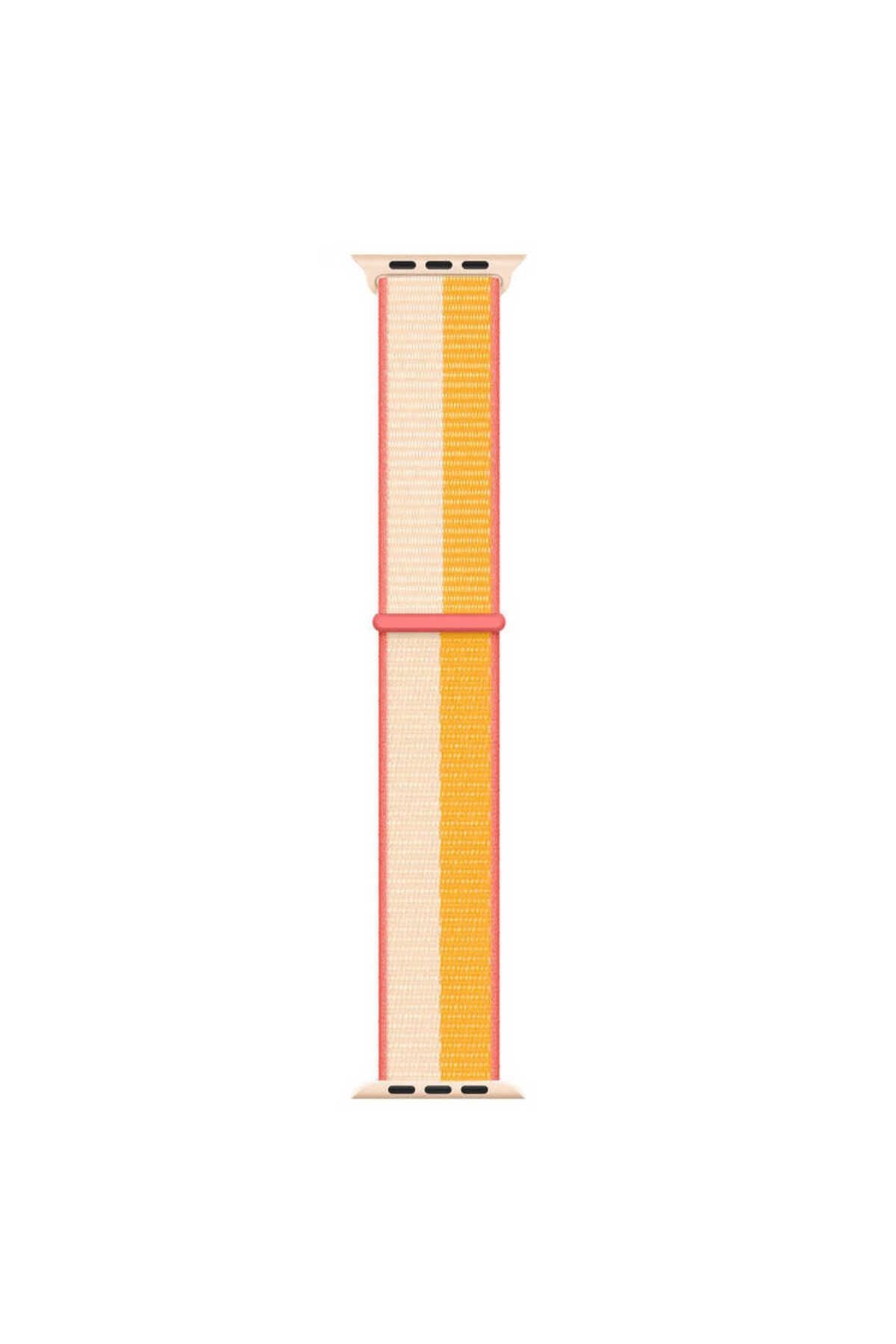 Watch Ultra 49mm Kordon Uyumlu KRD-03 Hasır Strap Kayış CLO- 24-Hisbicus