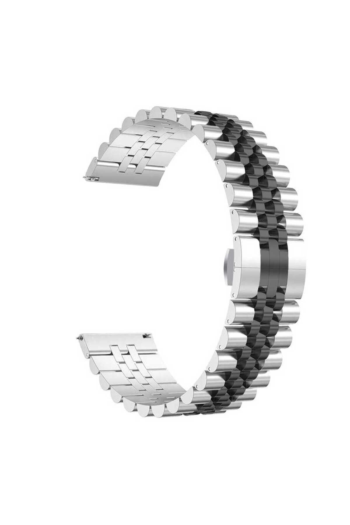 Galaxy Watch 42mm Uyumlu KRD-36 20mm Metal Zore Kordon-Rose Gold