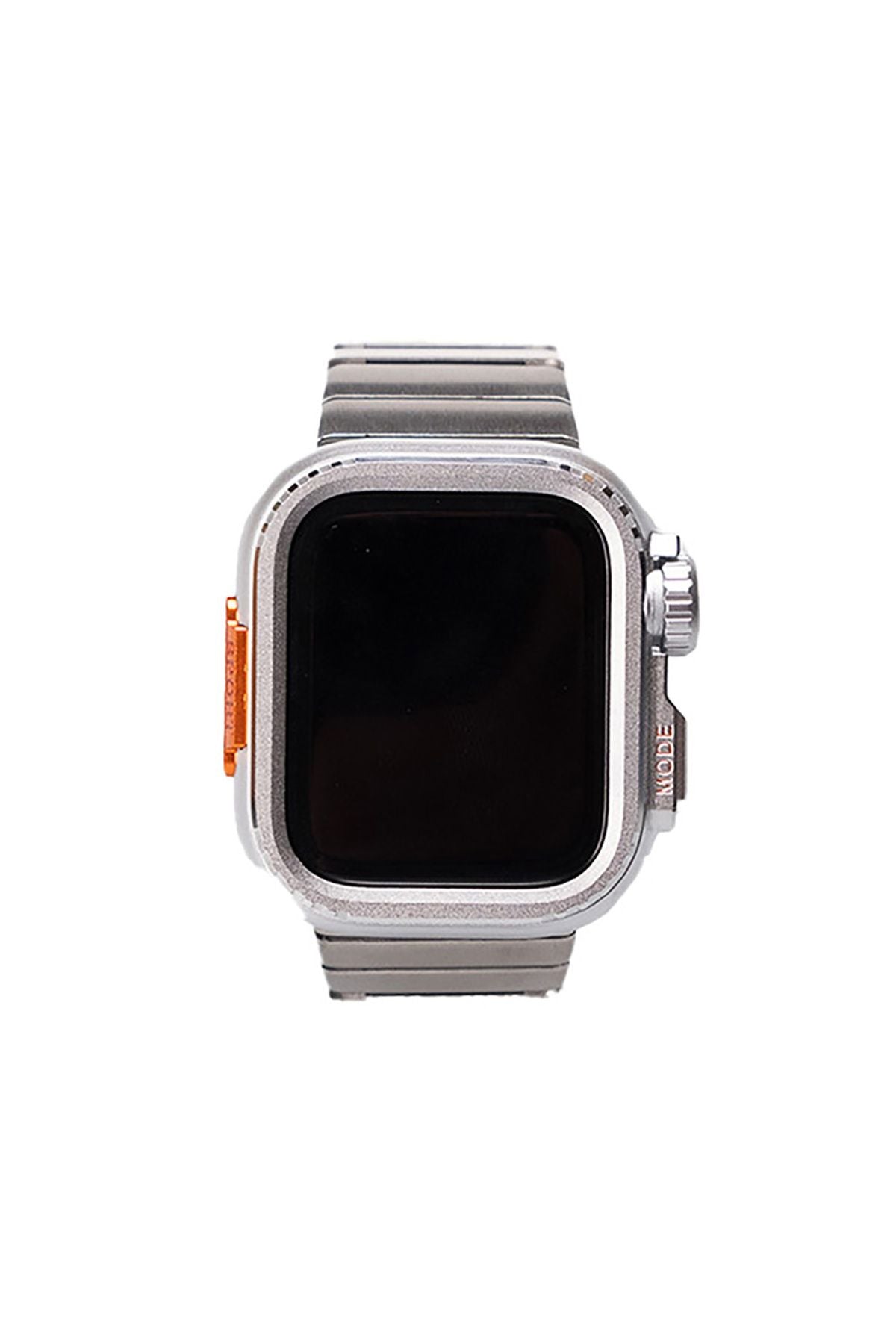 Watch 7 45mm Uyumlu Zore KRD-126 Sert Kasa Koruyuculu Metal Kordon-Starlight