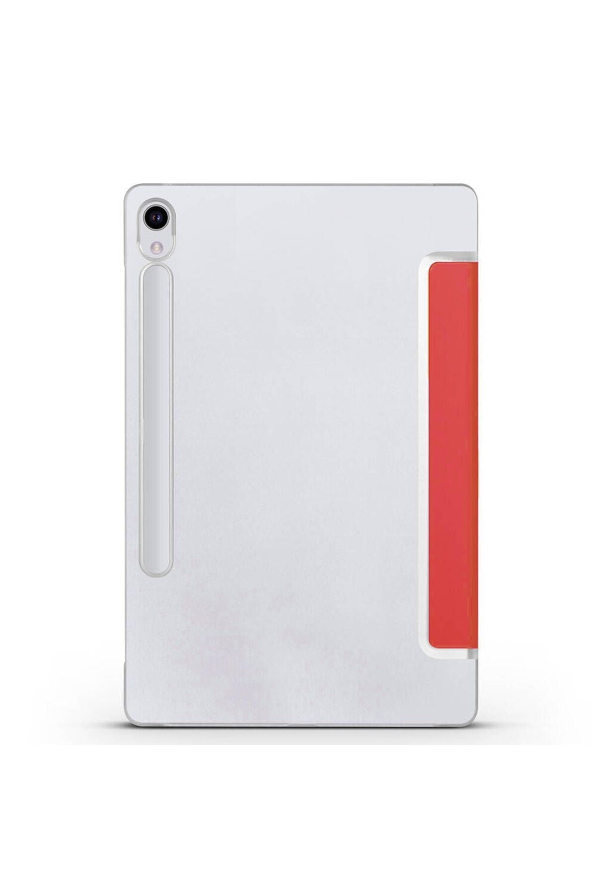 Galaxy Tab S9 FE Uyumlu Zore Smart Cover Standlı 1-1 Kılıf-Gold