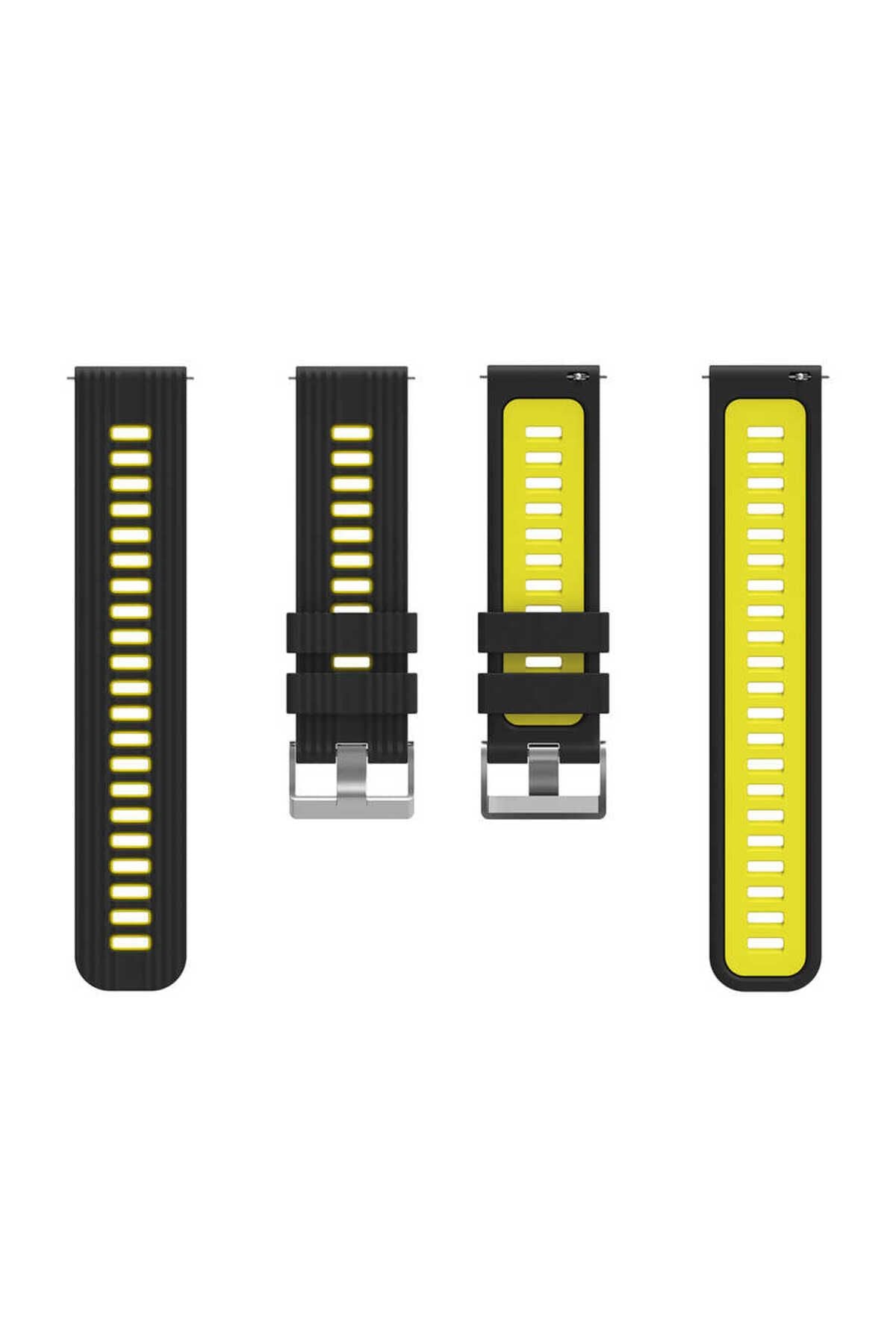 Galaxy Watch 42mm KRD-55 Uyumlu Zore Kordon-Yeşil-Siyah