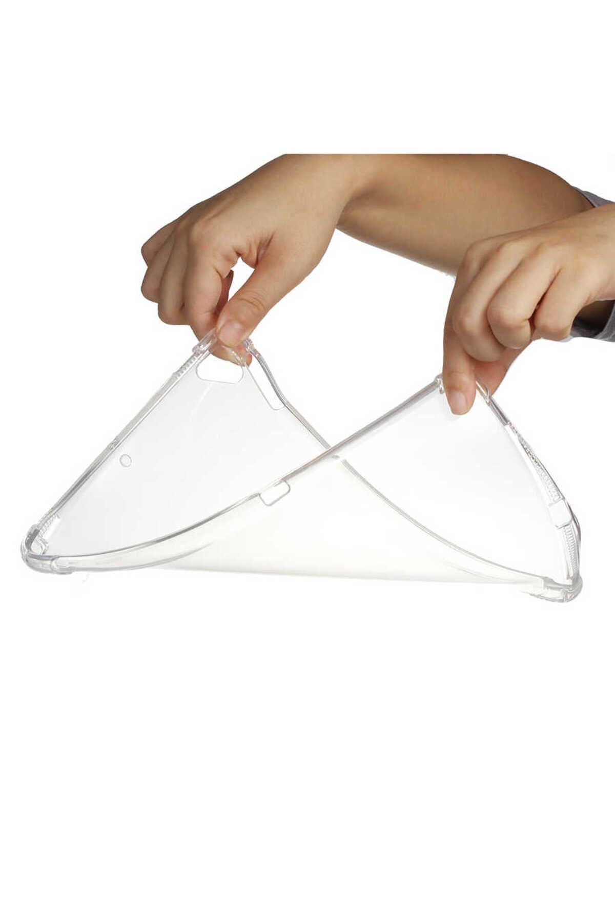 iPad 9.7 2017 (5.Nesil) Kılıf Zore Tablet Nitro Anti Shock Silikon Kapak - Renksiz