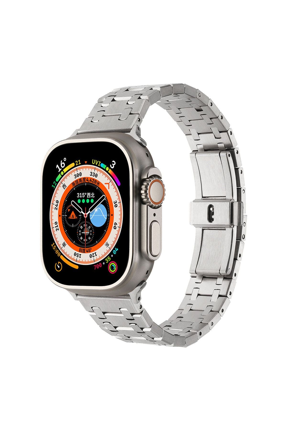 Watch 7 41mm Uyumlu KRD-83 Metal Zore Kordon-Rose Gold