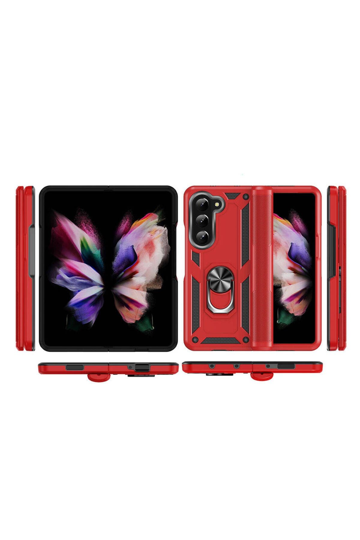 Galaxy Z Fold 5 Uyumlu Zore Vega Kılıf-Mavi