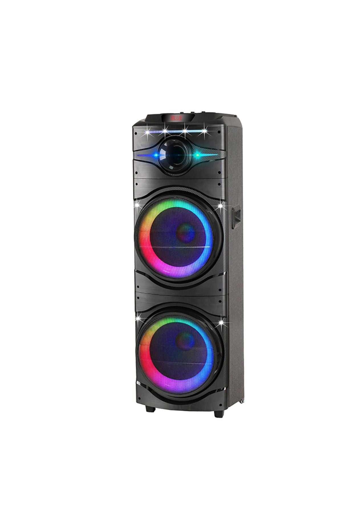 GD-2016 Dijital LED Göstergeli FM Radyolu Mikrofonlu RGB TWS Çift 12 inç Stereo Bass Kablosuz K