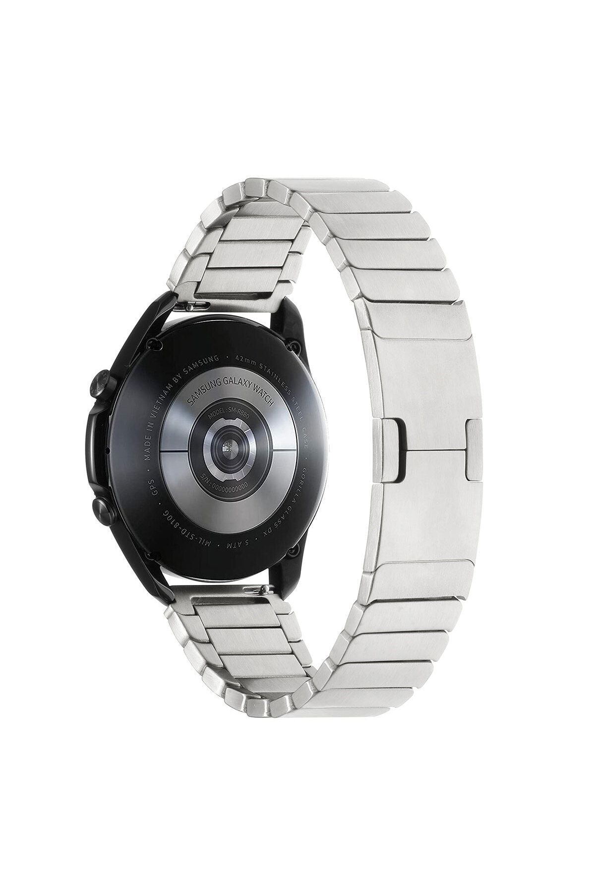Galaxy Watch 46mm Uyumlu KRD-82 22mm Metal Zore Kordon-Rose Gold