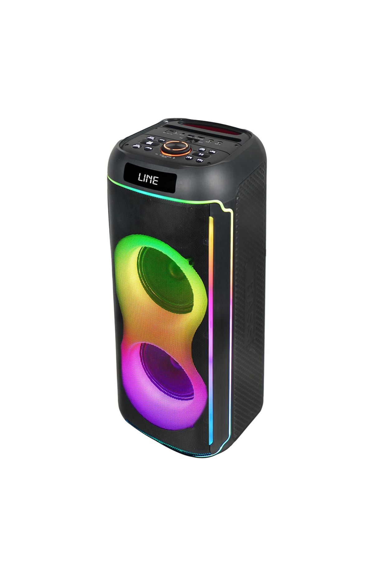 Zore GD-2606 Dijital LED Göstergeli FM Radyolu Mikrofonlu RGB TWS Çift 6.5 inç Stereo Bass Kablosuz