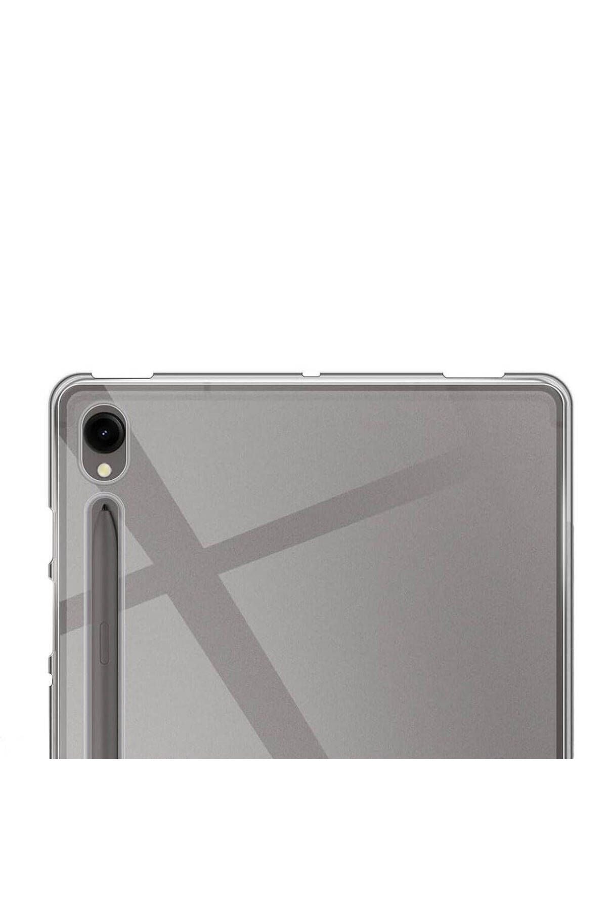 Galaxy Tab S9 Kılıf  Uyumlu Zore Tablet Süper Silikon Kapak-Renksiz