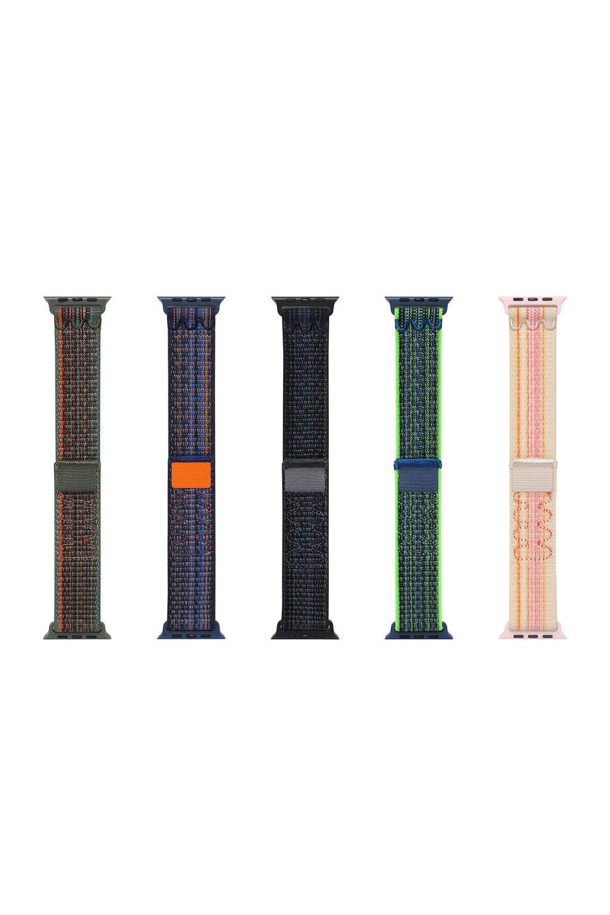Watch 7 45mm Uyumlu KRD-91 Hasır Kordon Strap Kayış CLO- Pembe
