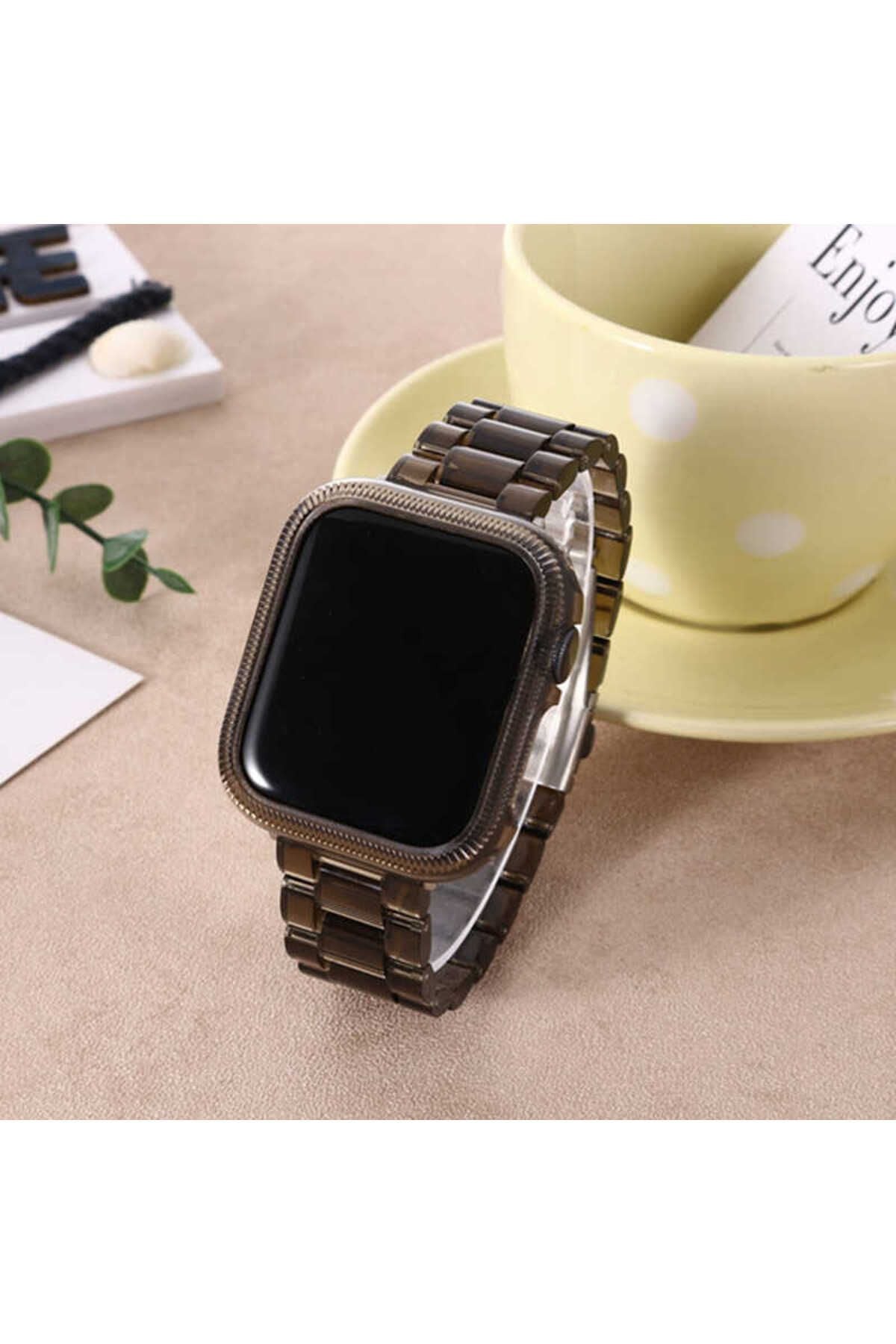 Watch Ultra 49mm Kordon Uyumlu KRD-33 Strap Kayış CLO- Renksiz
