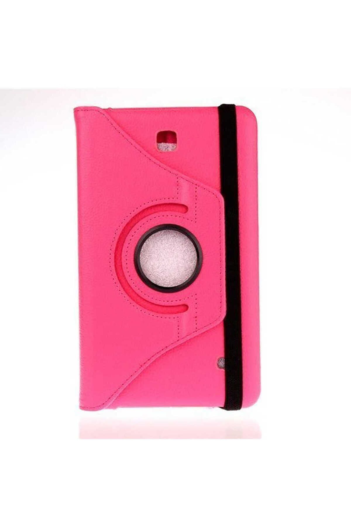 Galaxy Tab 4 8.0 T330 Zore Dönebilen Standlı Kılıf - Pembe