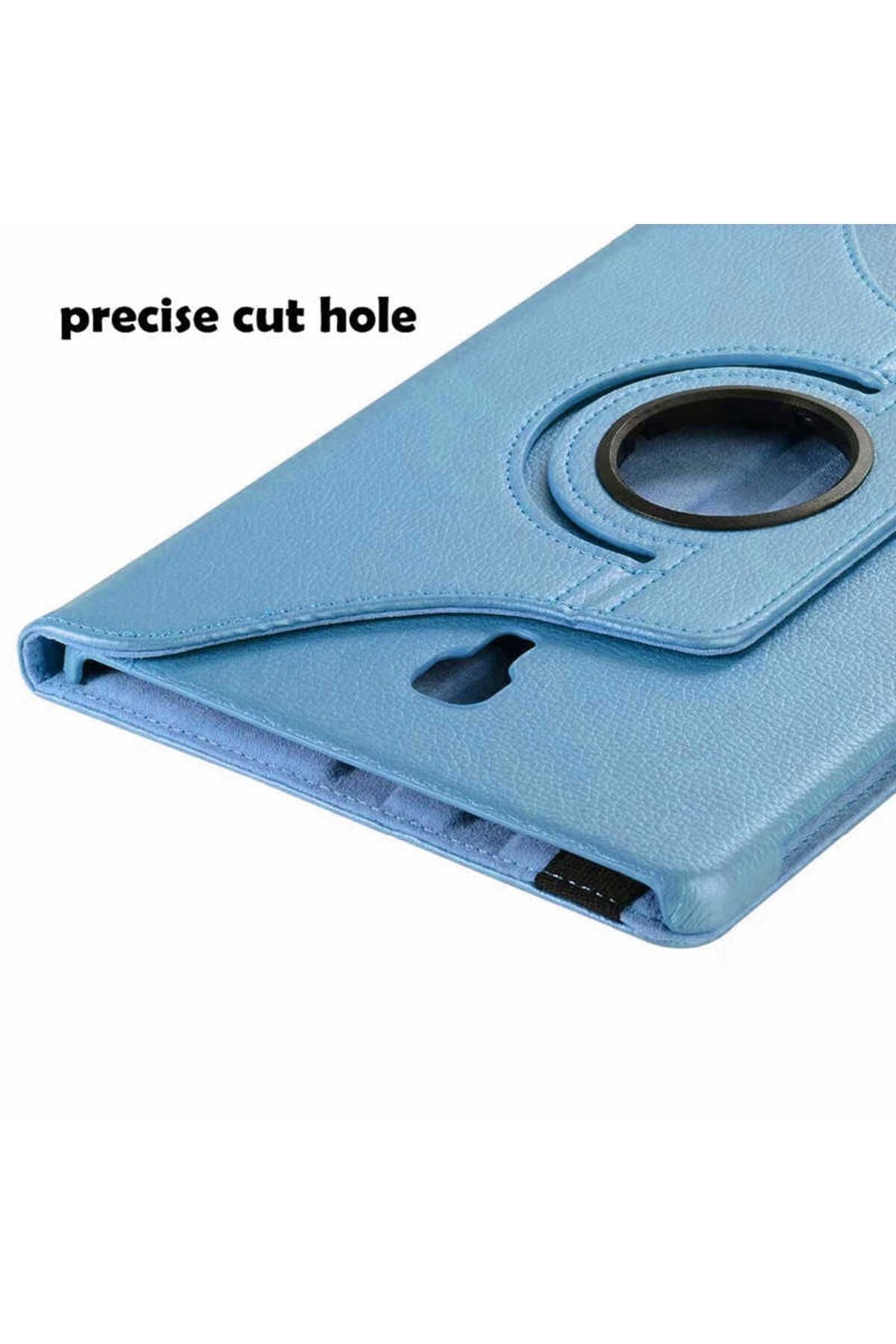 Galaxy Tab A T590  Uyumlu Zore Dönebilen Standlı Kılıf-Pembe Açık