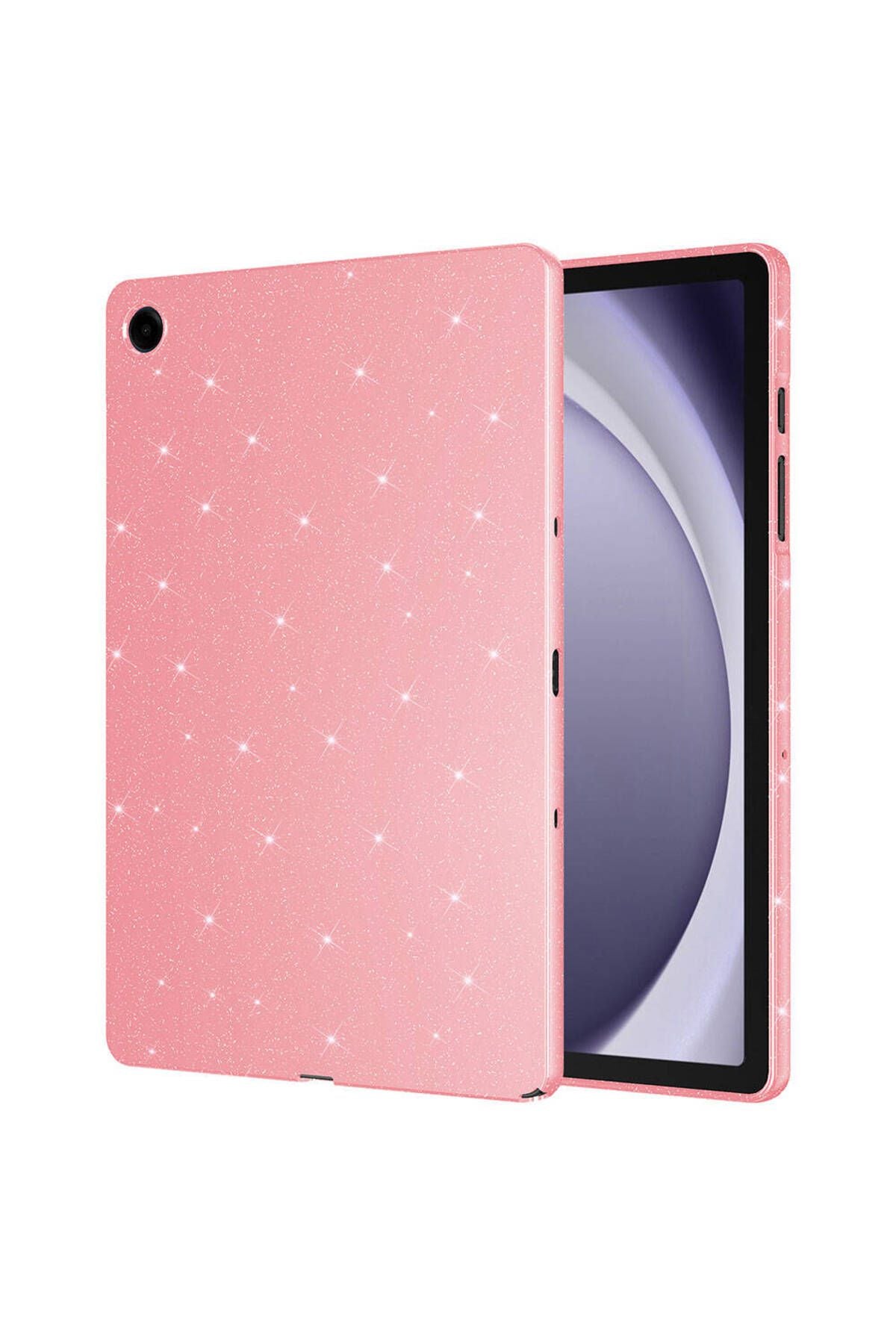 Galaxy Tab S9 Simli Parlak Görünümlü Uyumlu Zore Tablet Koton Kılıf-Pembe Koyu