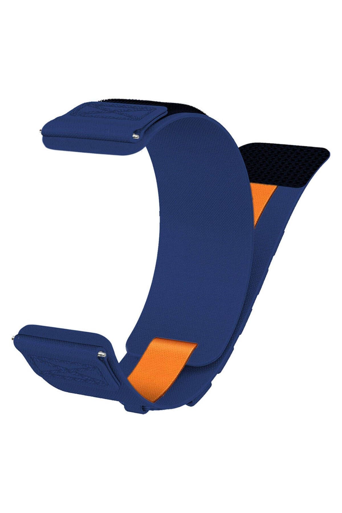 Galaxy Watch 42mm Zore KRD-112 20mm Orbital Örgülü Halat Tasarımlı Naylon Kumaş Hasır Kordon-Yeşil