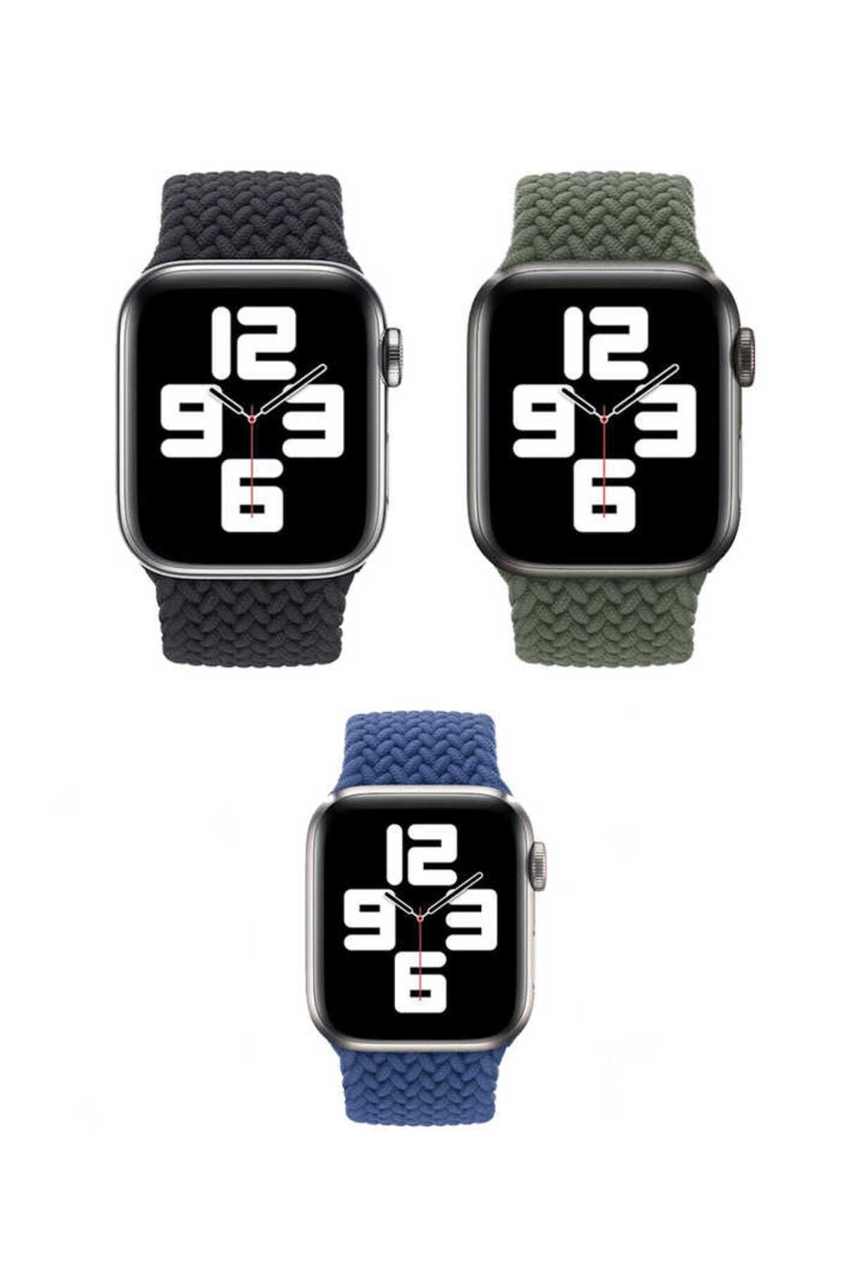 Watch Ultra 49mm Kordon Uyumlu KRD-32 Large Strap Kayış CLO- Mavi