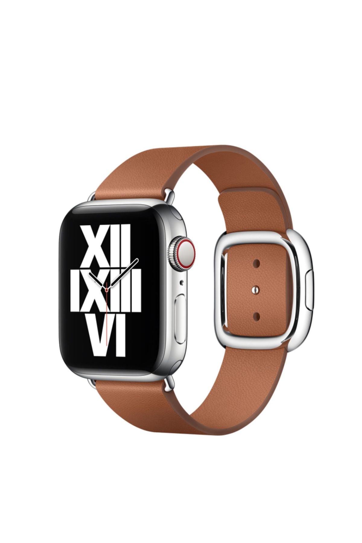 Watch Ultra 49mm Kordon Uyumlu KRD-42 Deri Strap Kayış CLO- Kahverengi