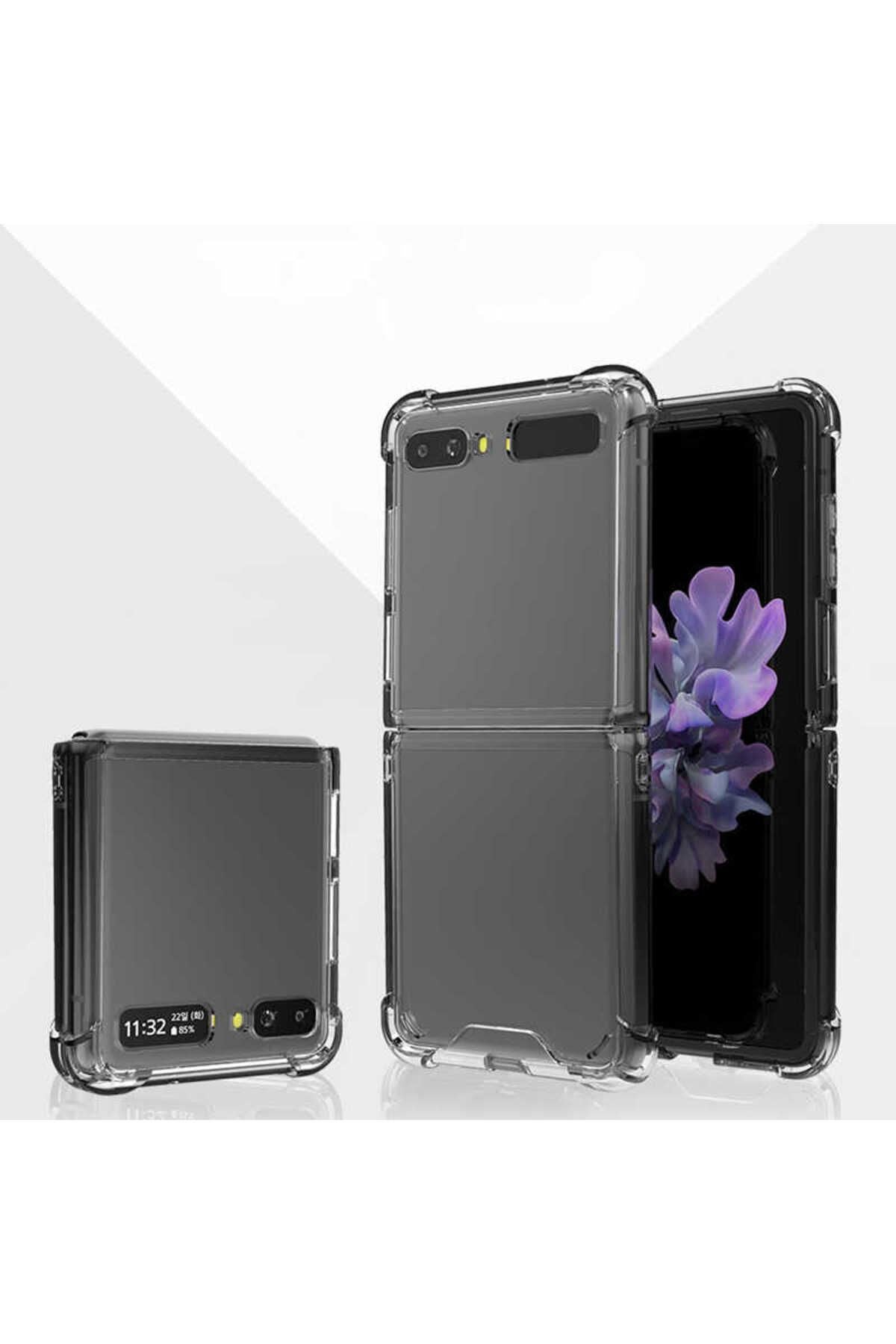 Galaxy Z Flip 3 Uyumlu Zore Nitro Anti Shock Silikon-Renksiz