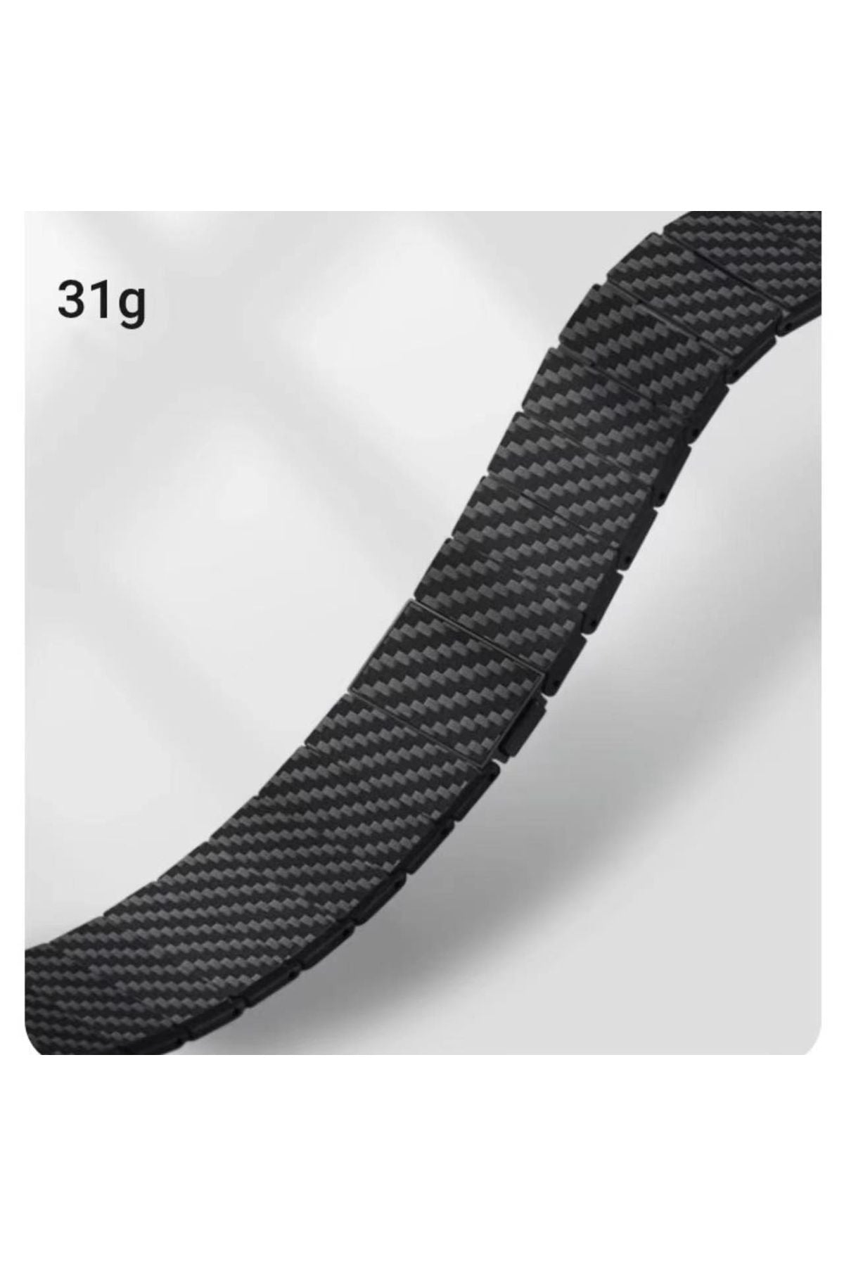 Watch Ultra 49mm Uyumlu KRD-90 600D Karbon Fiber Zore Kordon-Siyah