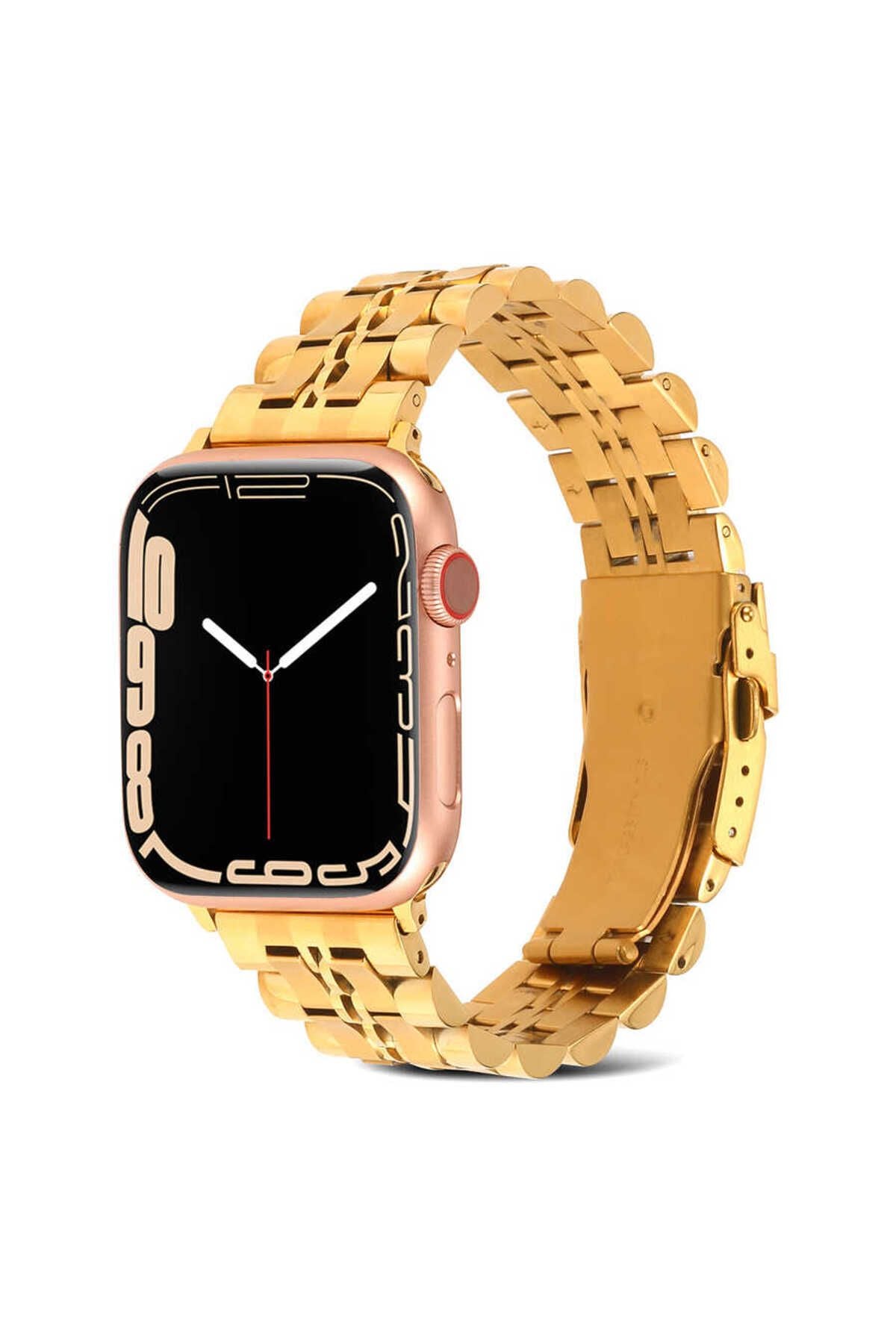 Watch Ultra 49mm Kordon Uyumlu KRD-54 Metal Strap Kayış CLO- Lacivert
