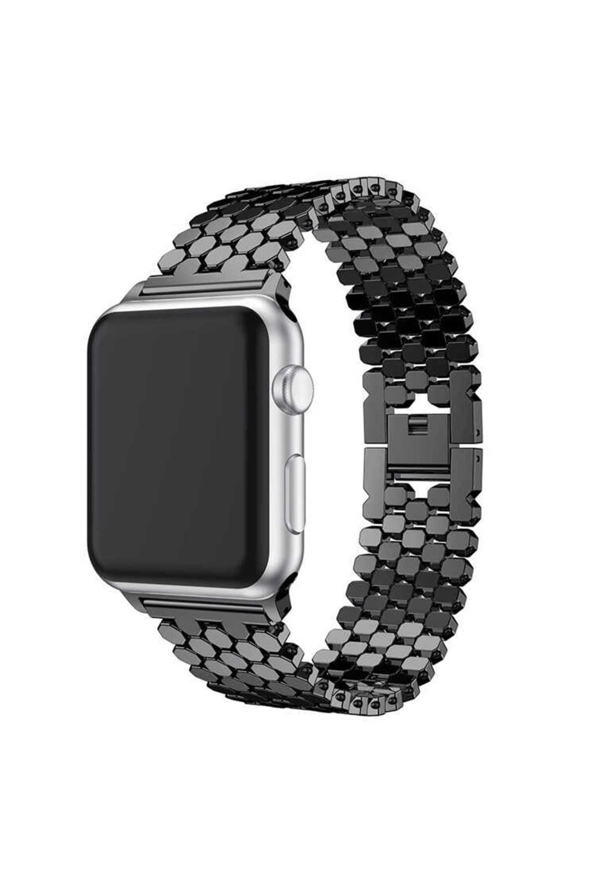 Watch Ultra 49mm Kordon Uyumlu KRD-30 Metal Strap Kayış CLO- Rose Gold