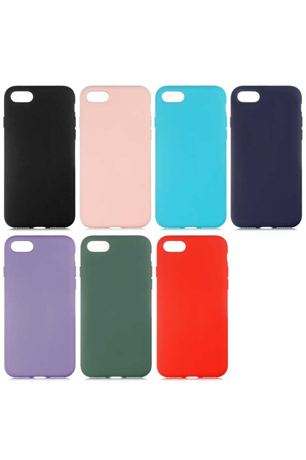 iPhone SE 2022 Kılıf AKAV LSR Lansman Kapak - Koyu Mor