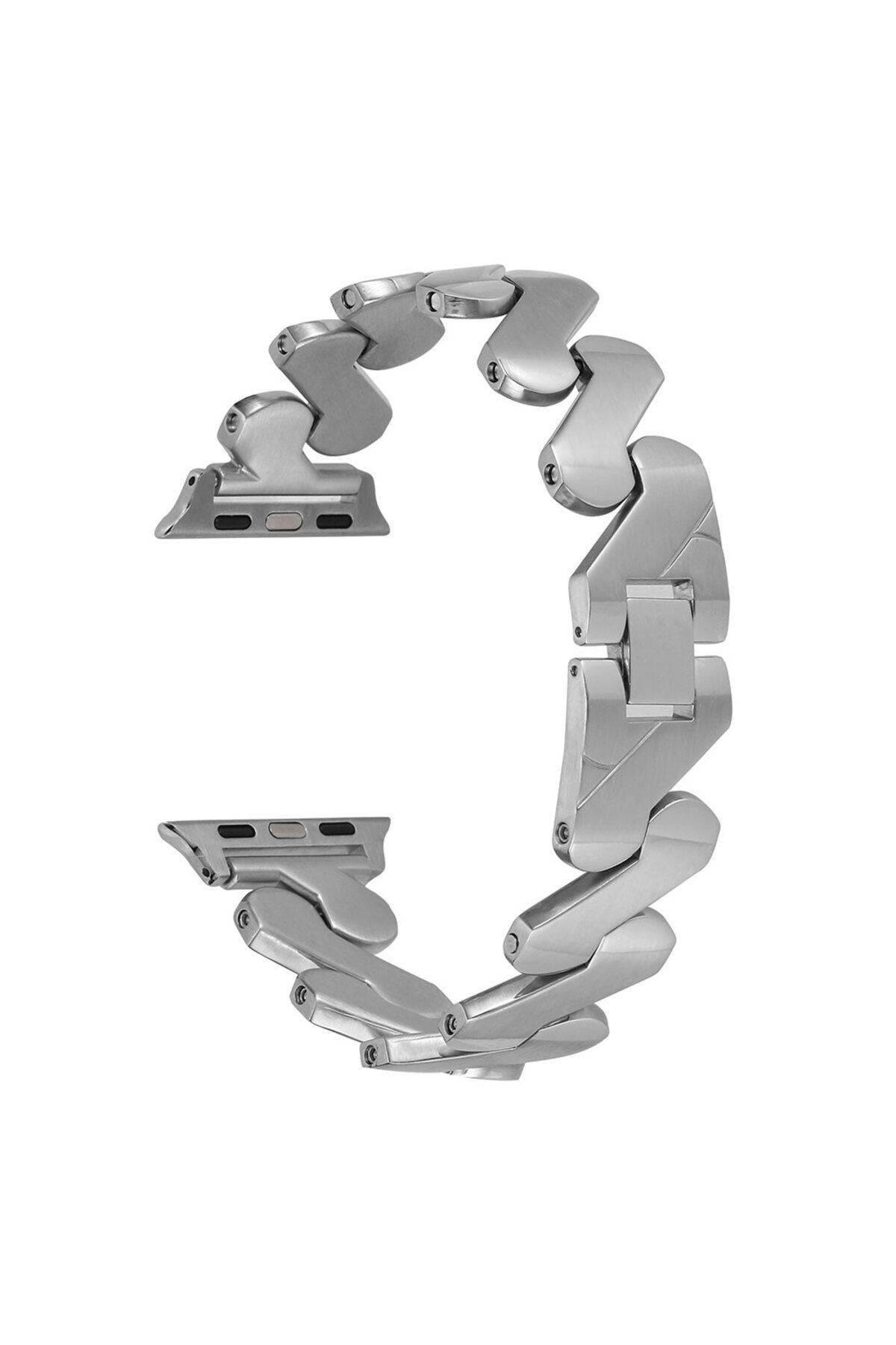 Watch Ultra 49mm Kordon Uyumlu KRD-80 Metal Strap Kayış CLO- Gold