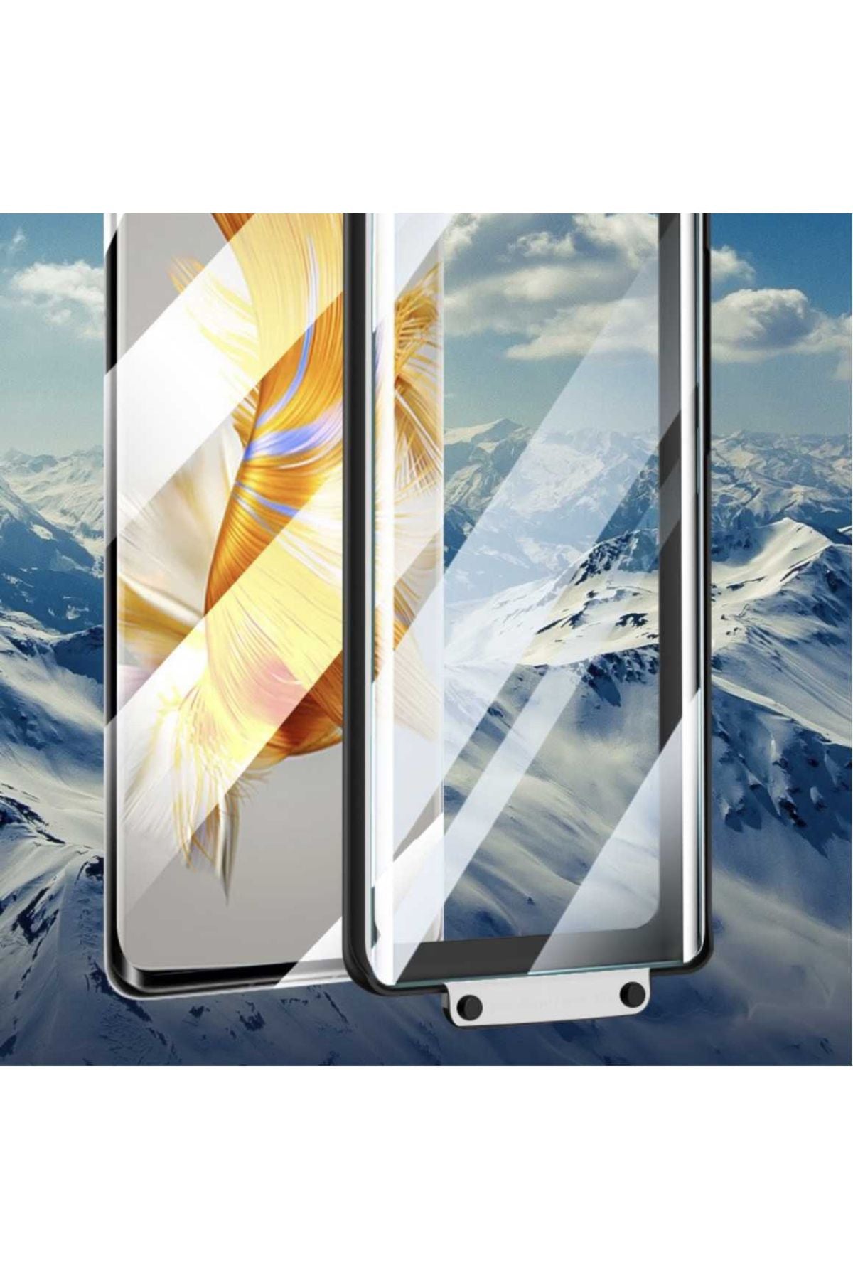 Galaxy S24 Ultra Zore Hizalama Aparatlı Estek Easy Body Ekran Koruyucu-Siyah