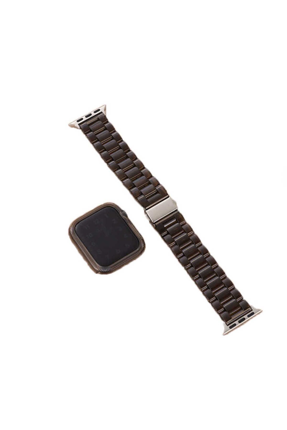 Watch Ultra 49mm Kordon Uyumlu KRD-33 Strap Kayış CLO- Renksiz