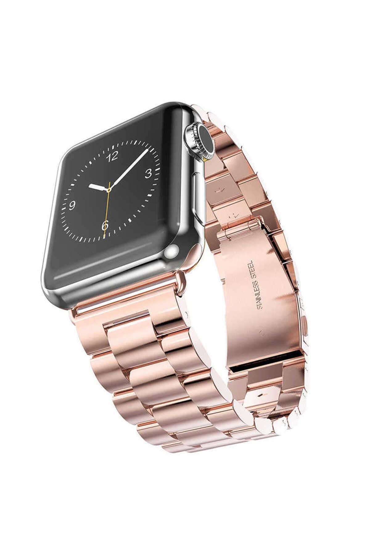 Watch Ultra 49mm Kordon Uyumlu KRD-04 Metal Strap Kayış CLO- Gümüş