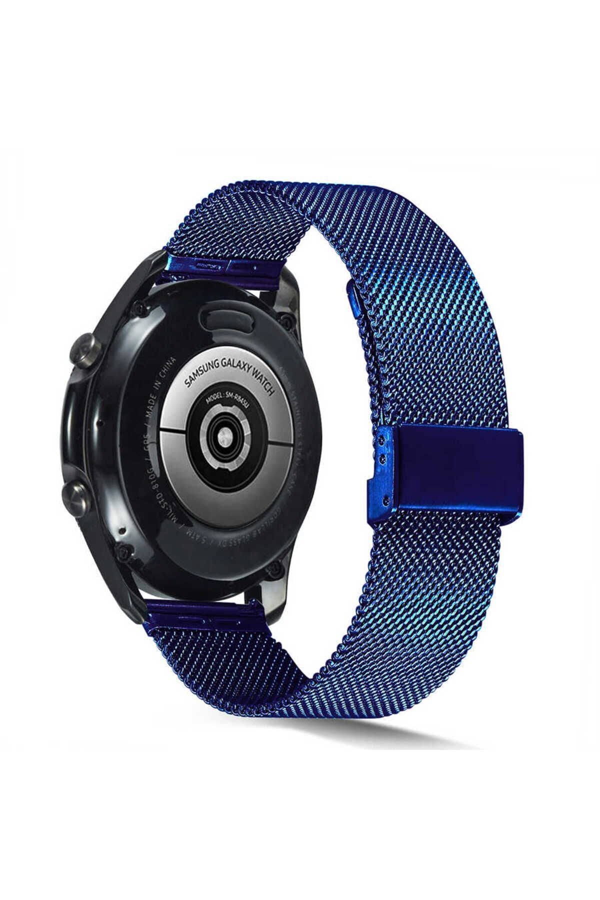 Galaxy Watch 46mm Uyumlu KRD-45 22mm Metal Zore Kordon-Gümüş