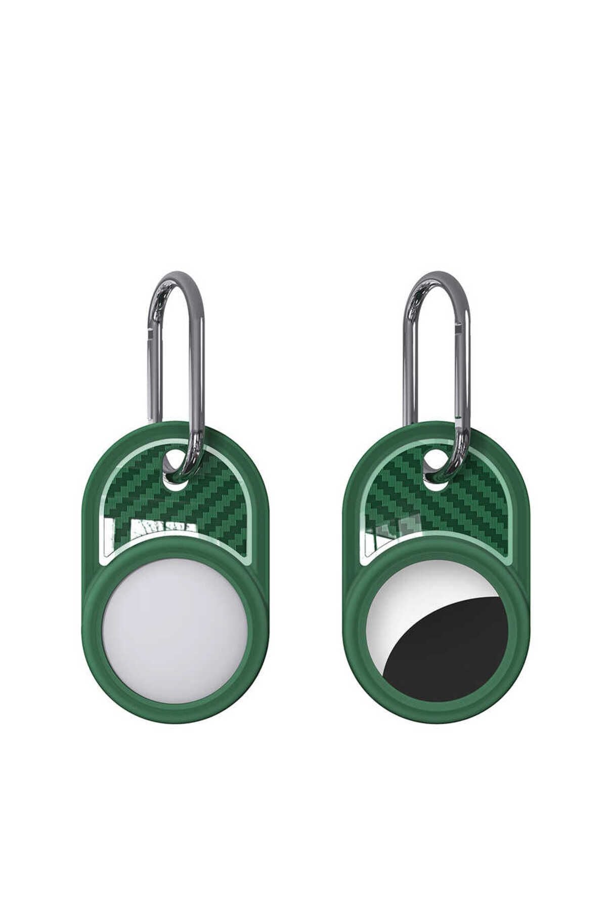 Airtag 05 Uyumlu Silikon Anahtarlık-Yeşil