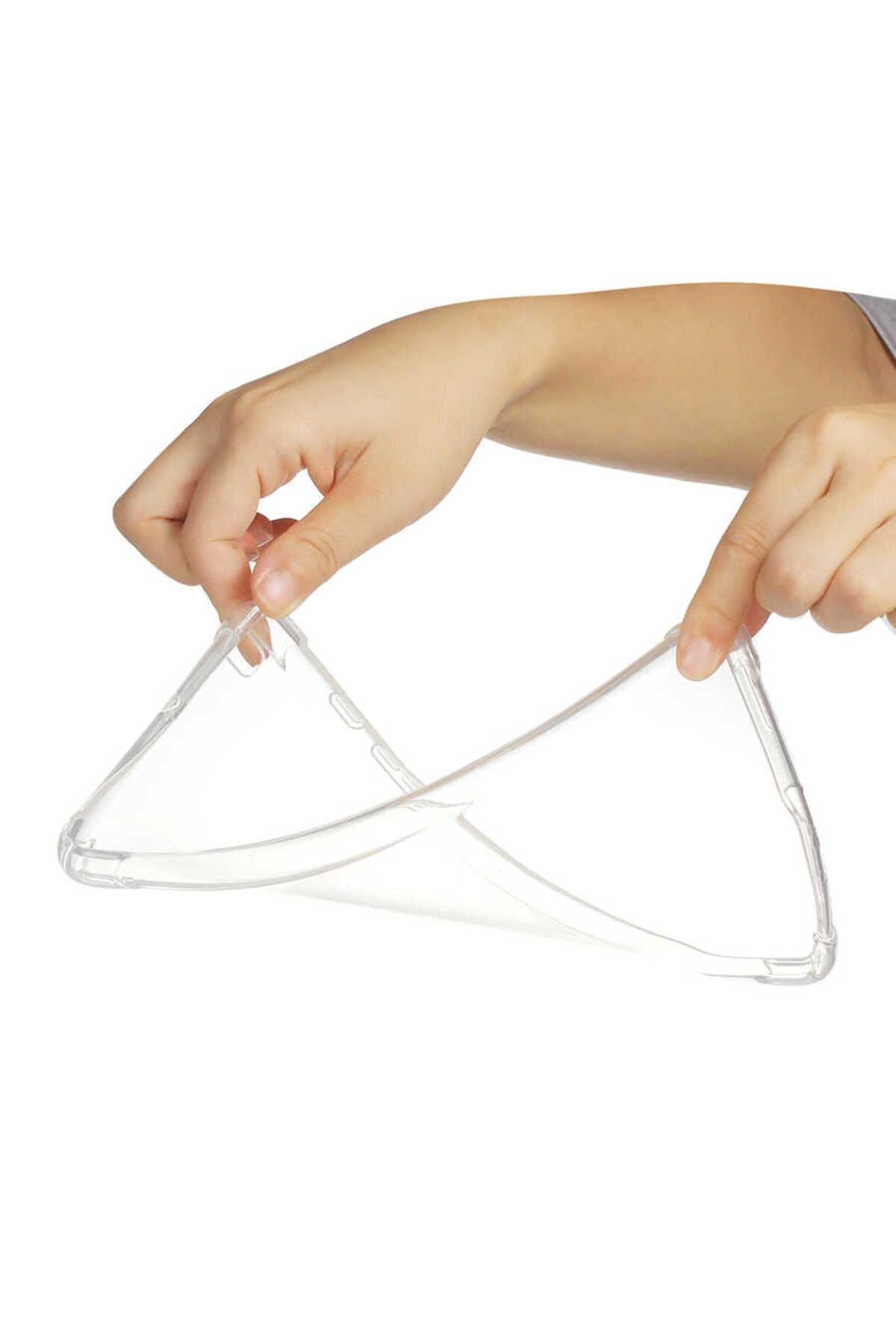 Galaxy Tab 8.0 (2019) T290 Kılıf  Uyumlu Zore Tablet Nitro Anti Shock Silikon Kapak-Renksiz