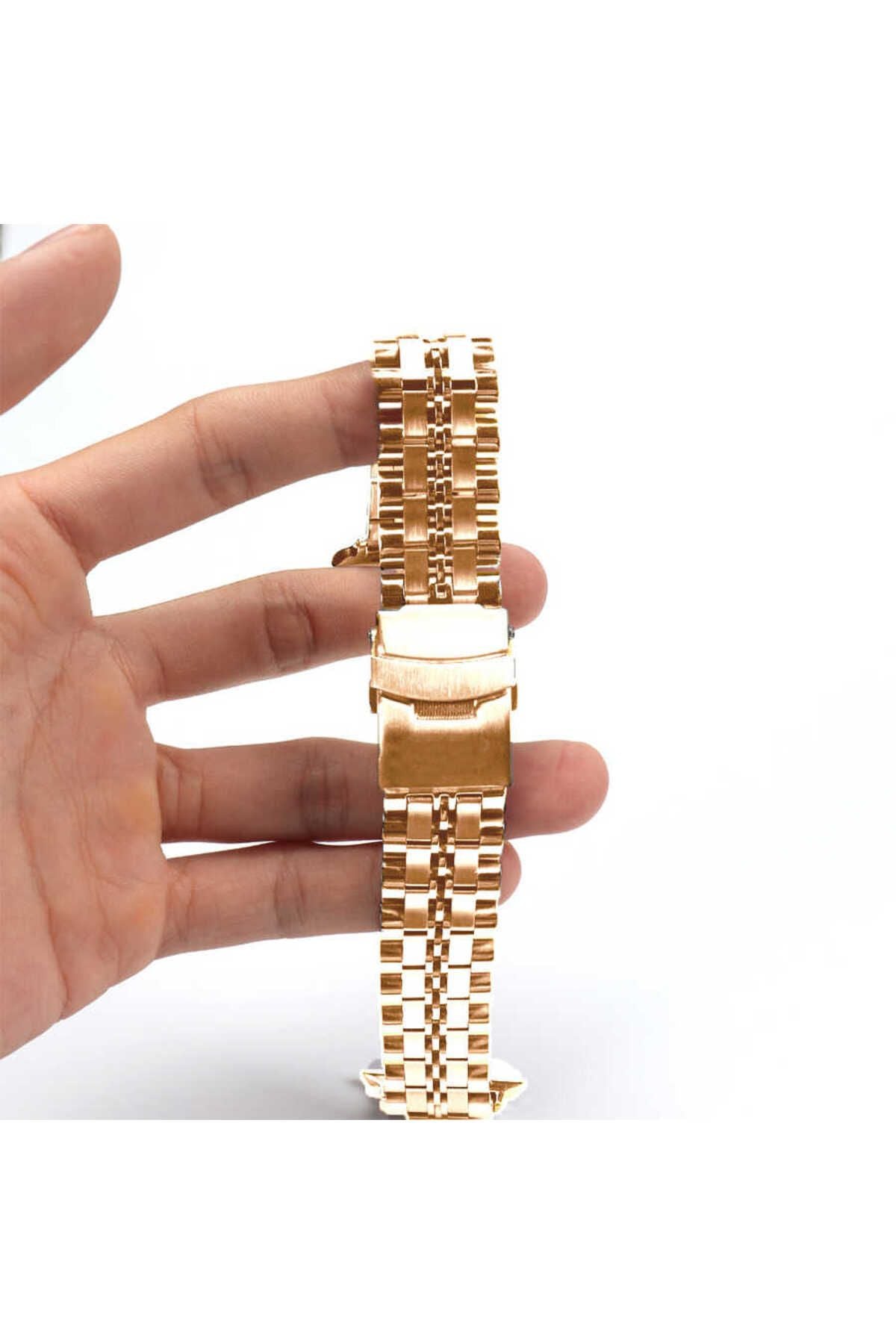 Watch Ultra 49mm Kordon Uyumlu KRD-54 Metal Strap Kayış CLO- Lacivert