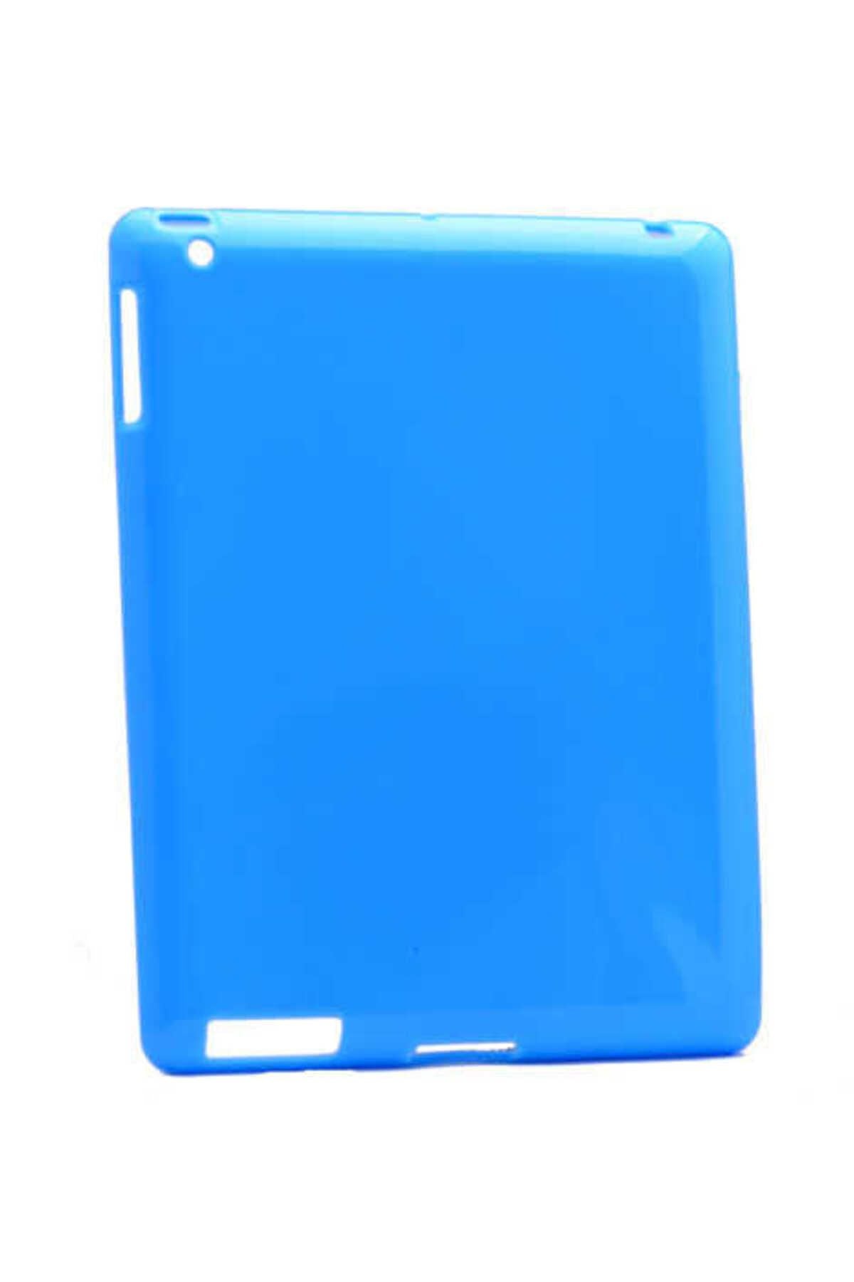 iPad 2. Nesil Uyumlu Uyumlu Zore Tablet Süper Silikon Kapak-Mavi