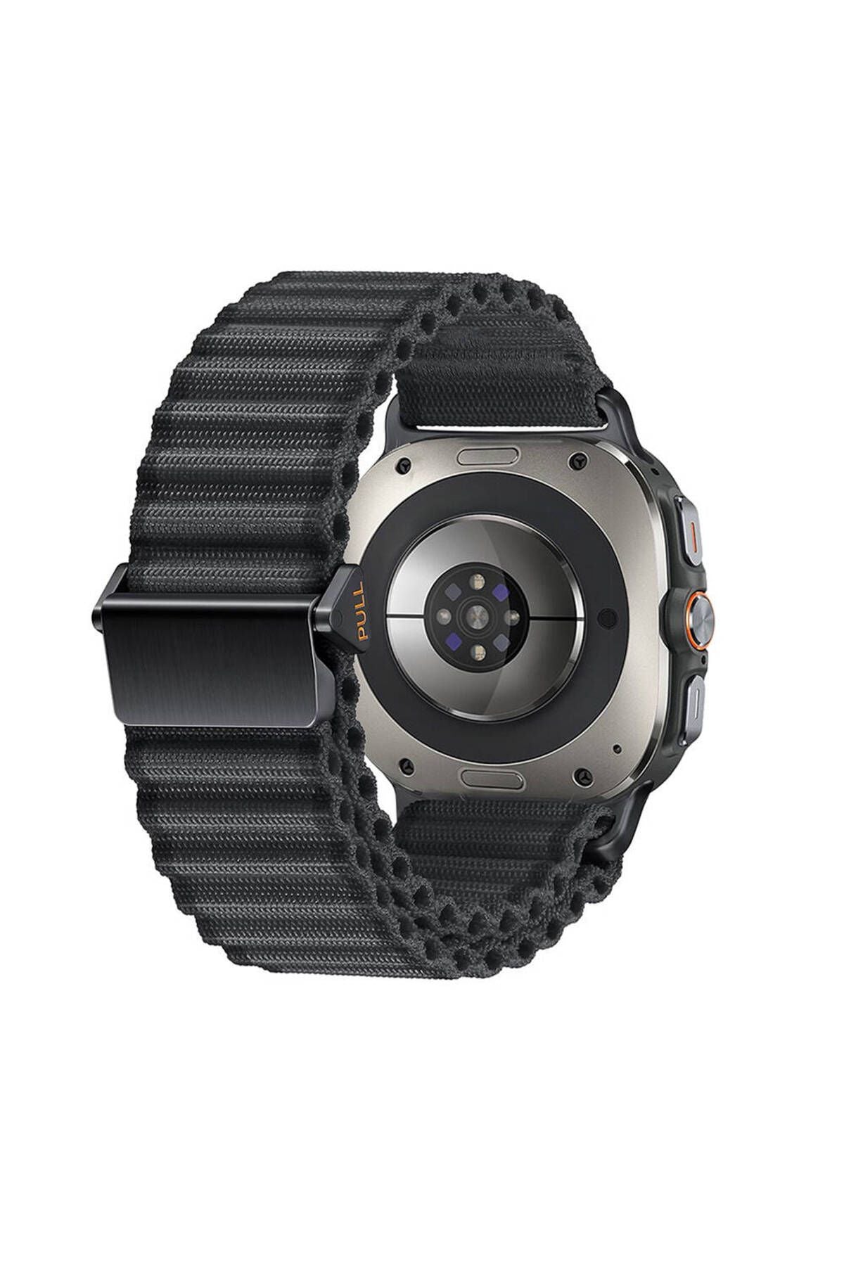 Galaxy Watch Ultra 47mm Zore KRD-120 Naylon Kumaş Hasır Örgülü Kordon-Beyaz