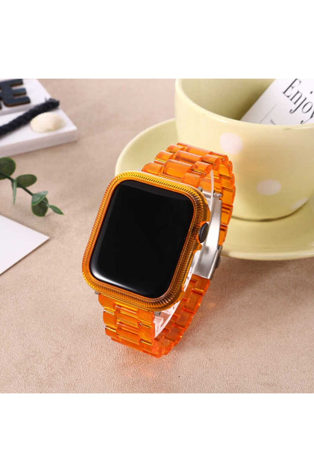 Watch Ultra 49mm Kordon Uyumlu KRD-33 Strap Kayış CLO- Renksiz