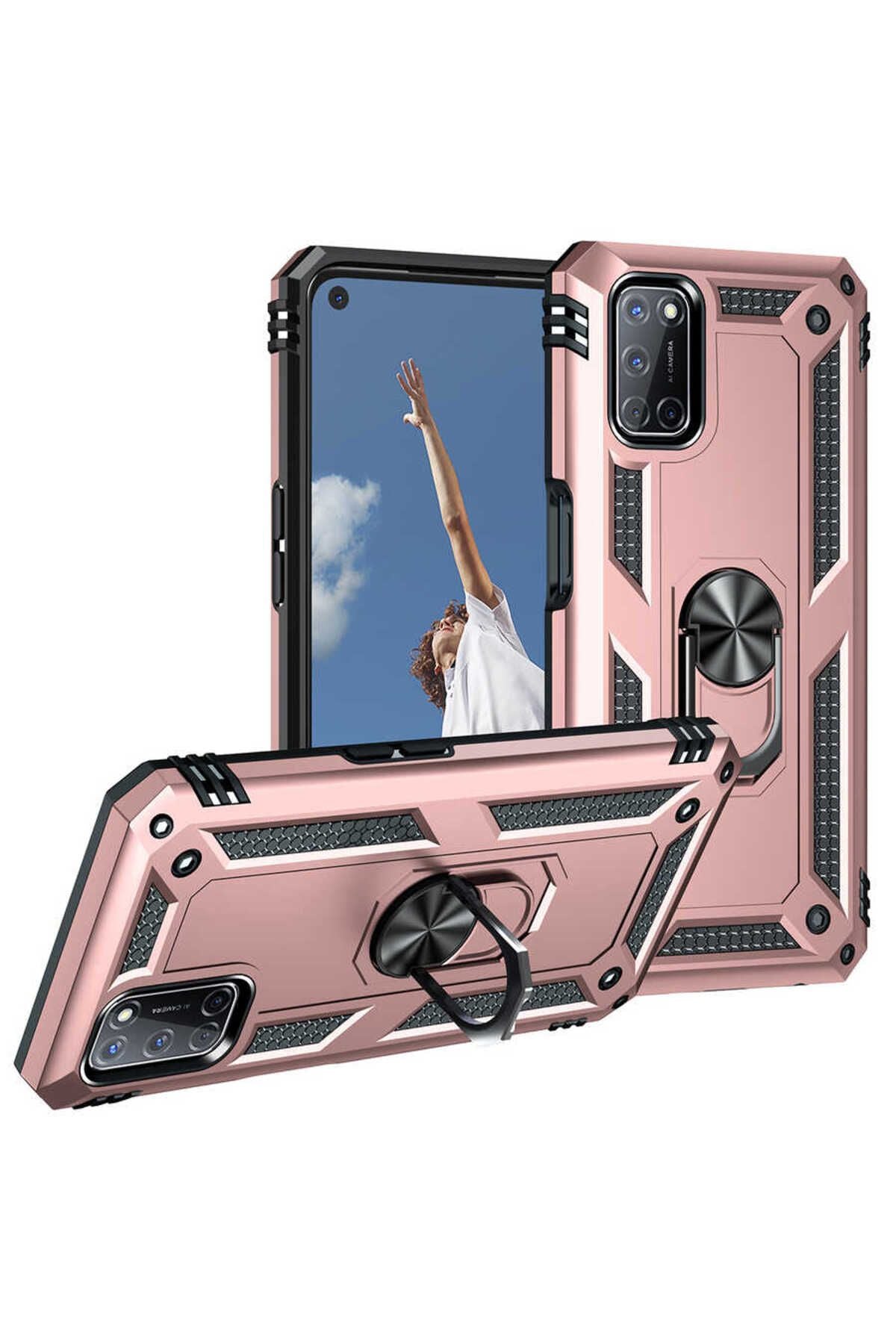 A72 Kılıf Zore Vega Kapak - Rose Gold