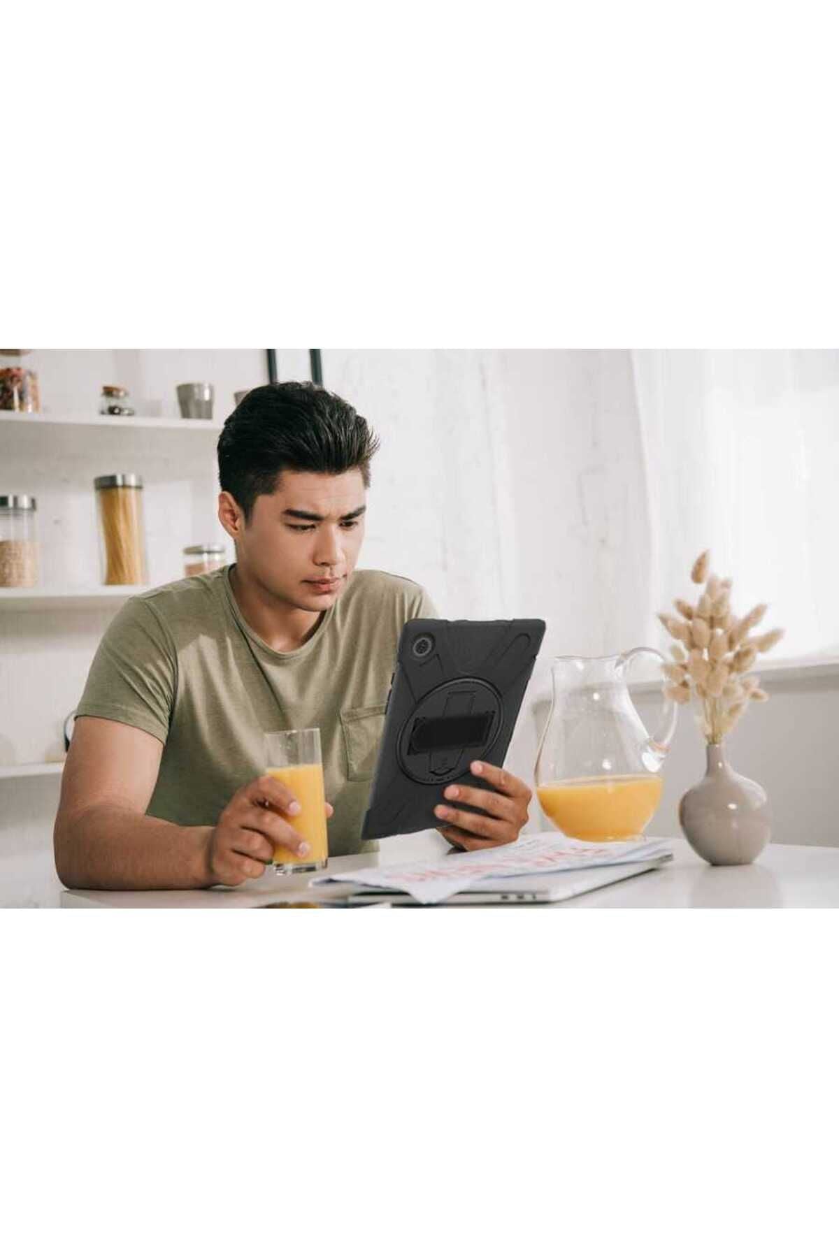 Galaxy Tab A8 10.5 SM-X200 (2021) Zore Defender Tablet Silikon - Siyah