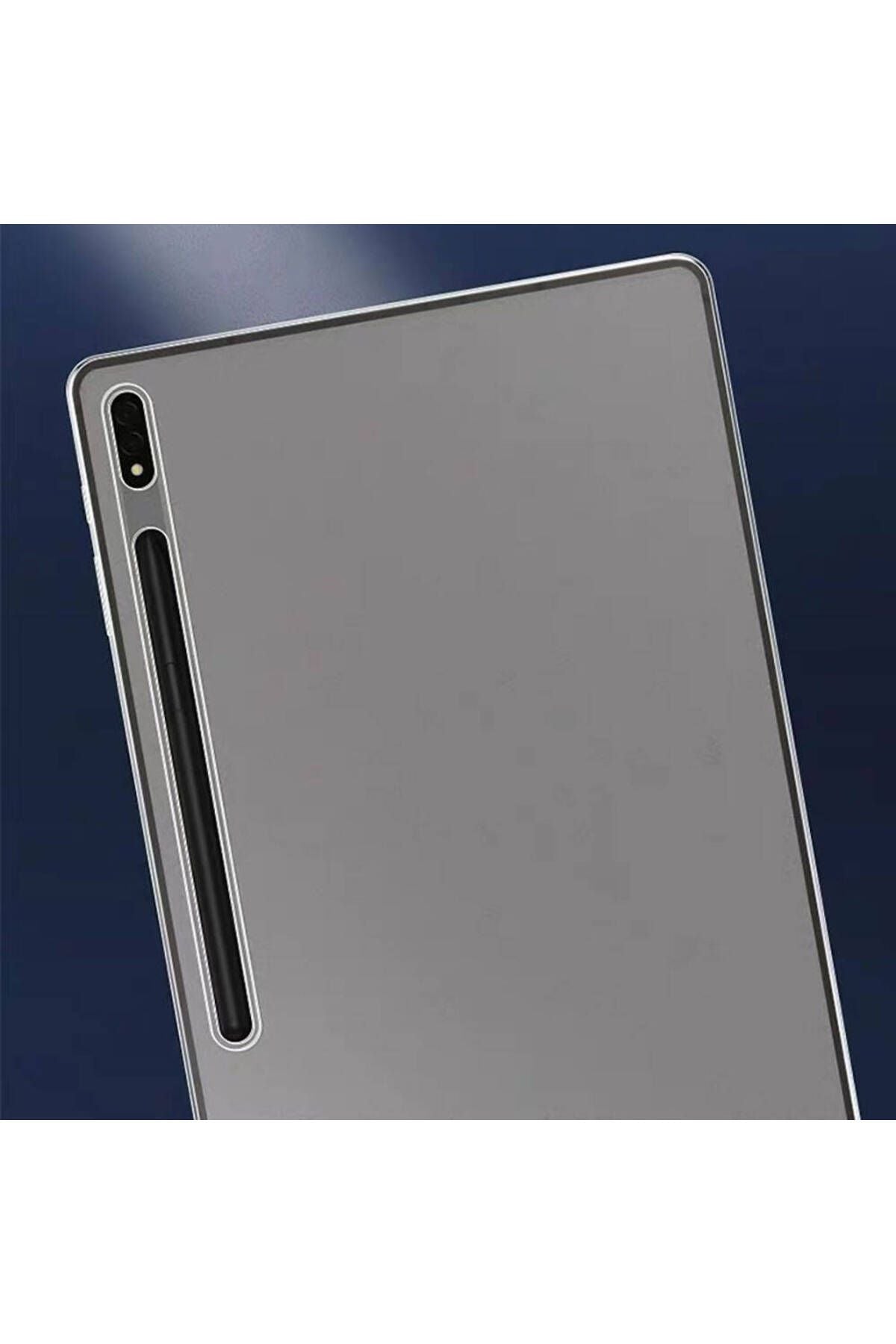 Galaxy Tab S9 Ultra SM-X910 Kılıf Zore Tablet Süper Silikon Kapak - Renksiz