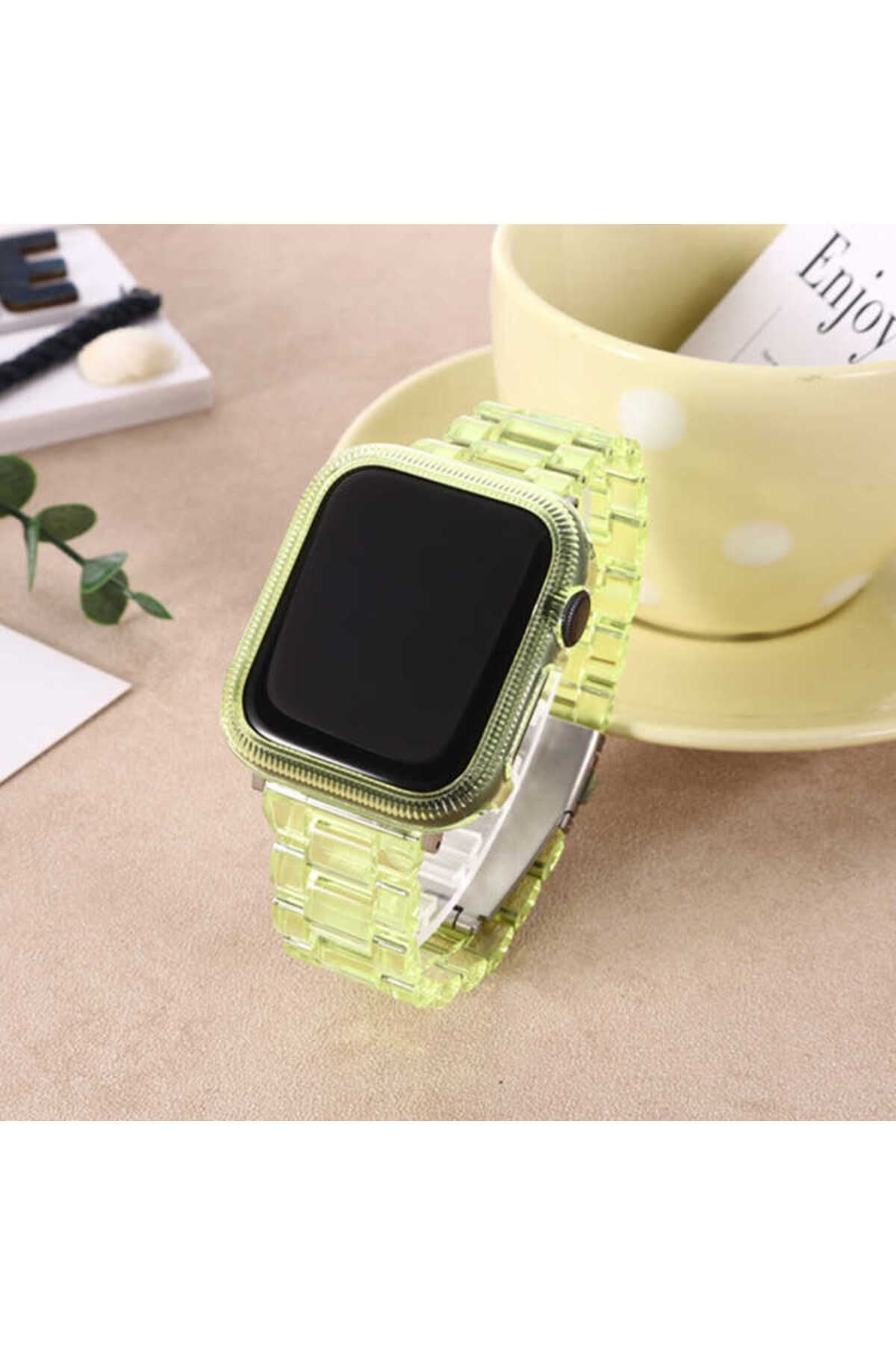 Watch Ultra 49mm Kordon Uyumlu KRD-33 Strap Kayış CLO- Renksiz
