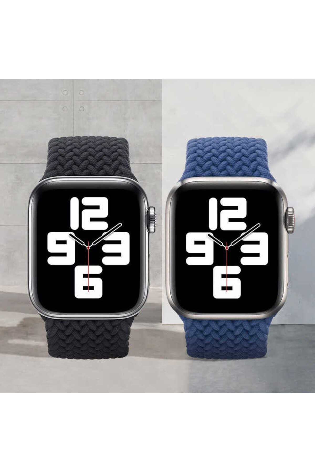 Watch Ultra 49mm Kordon Uyumlu KRD-32 Large Strap Kayış CLO- Mavi