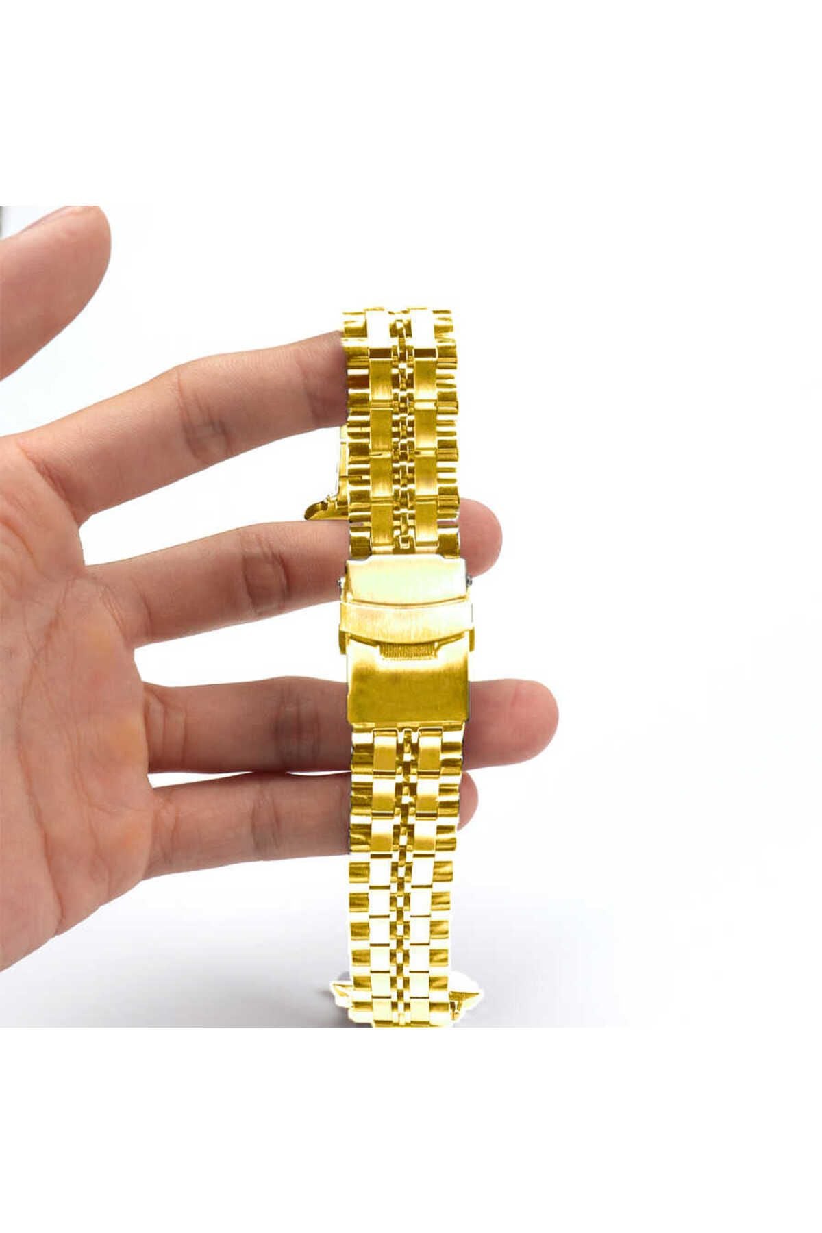 Watch Ultra 49mm Kordon Uyumlu KRD-54 Metal Strap Kayış CLO- Lacivert