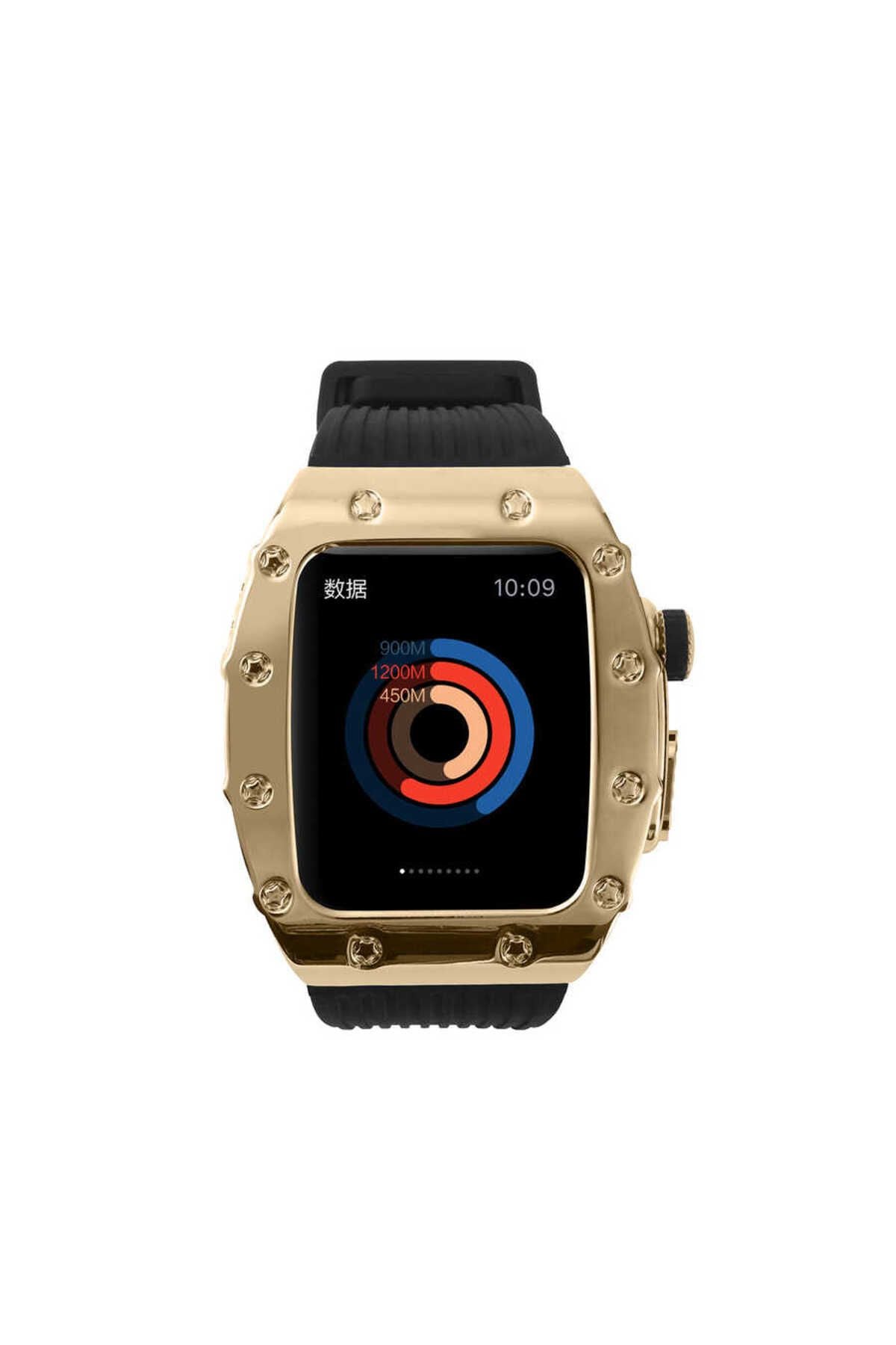 Watch 7 45mm Uyumlu KRD-65 Zore Kordon-Beyaz-Siyah